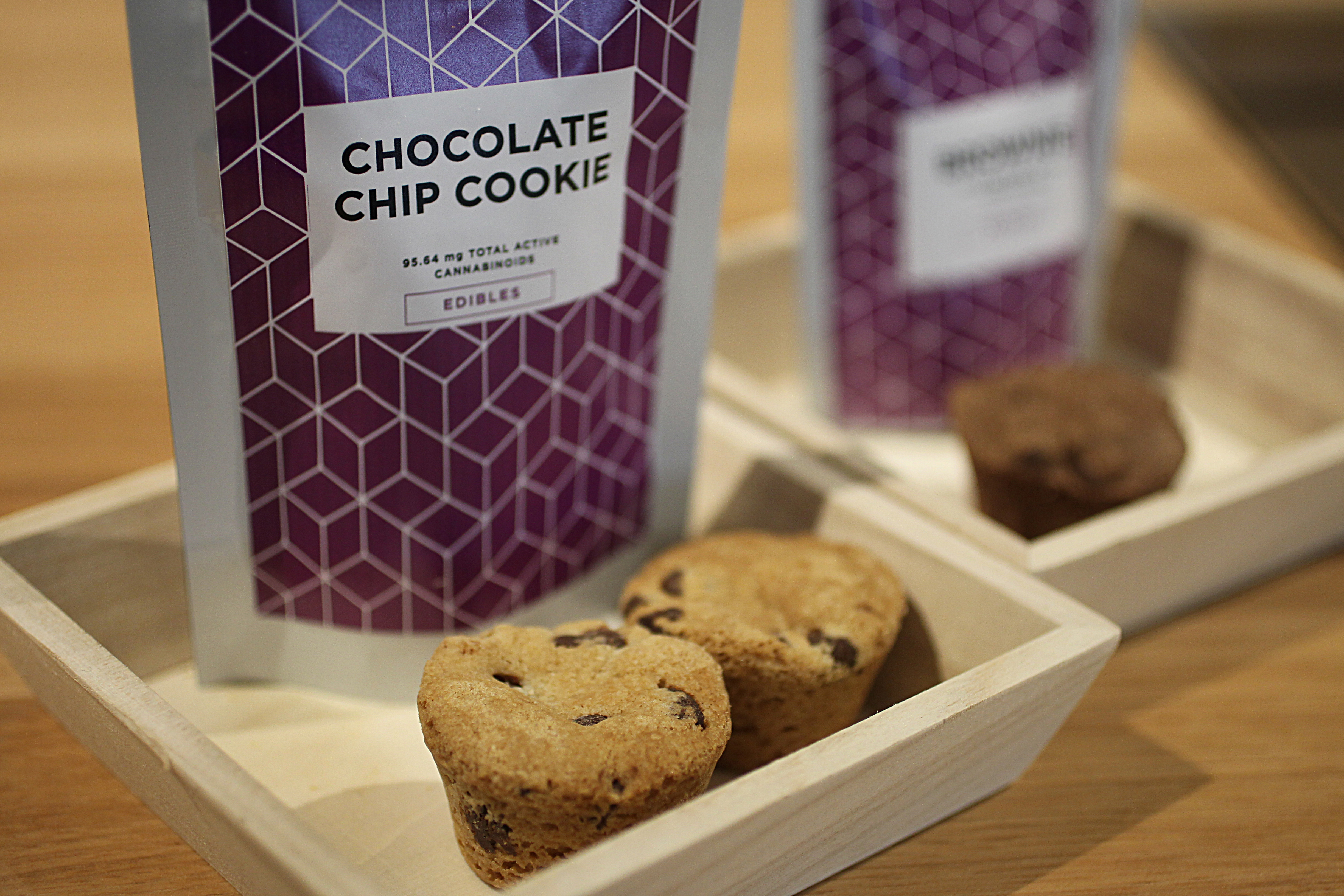 The chocolate chip cookie, pictured here, is one of the edible medical marijuana offerings at Cultivate.