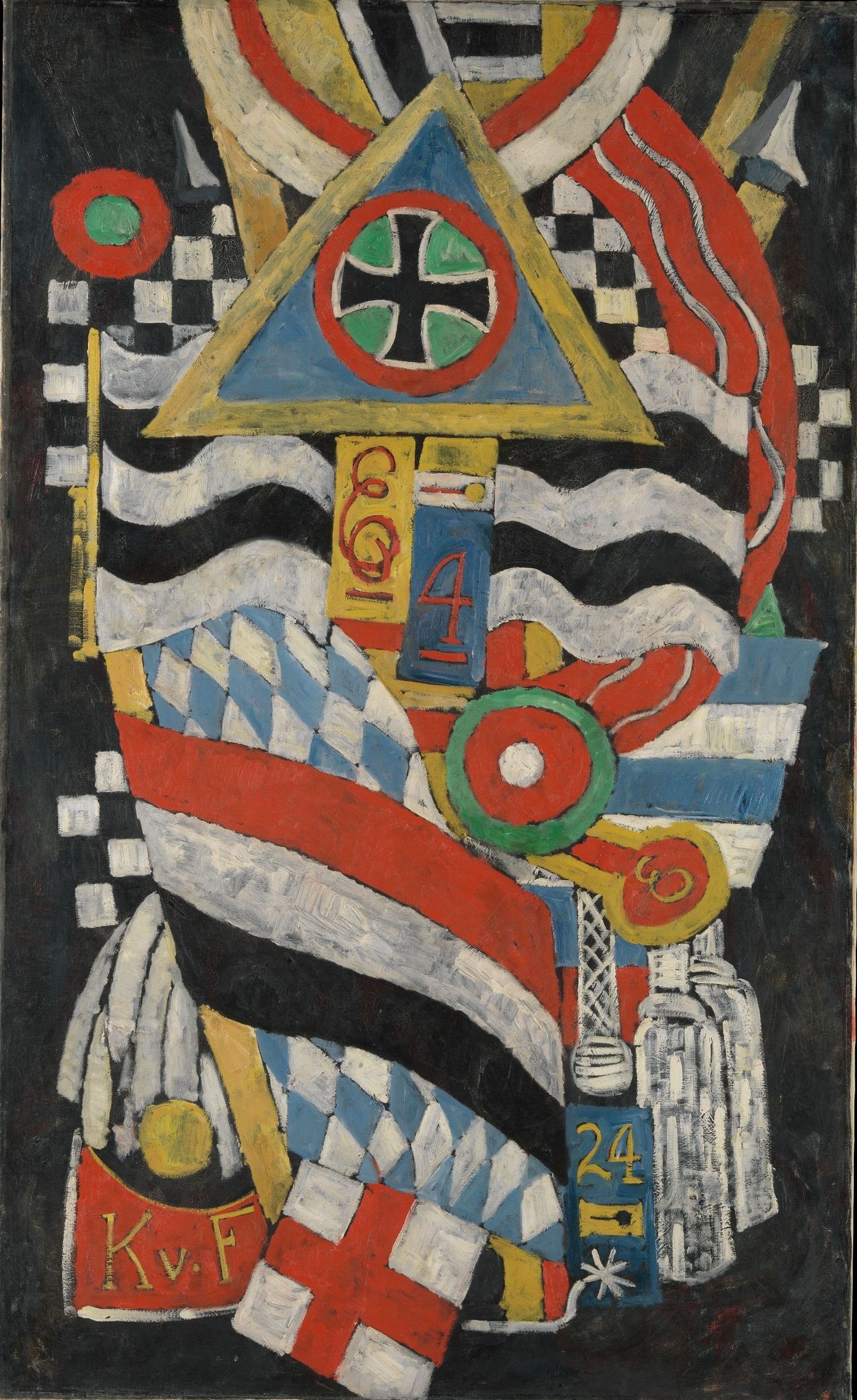 “Portrait of a German Officer,” a 1914 painting by Marsden Hartley.