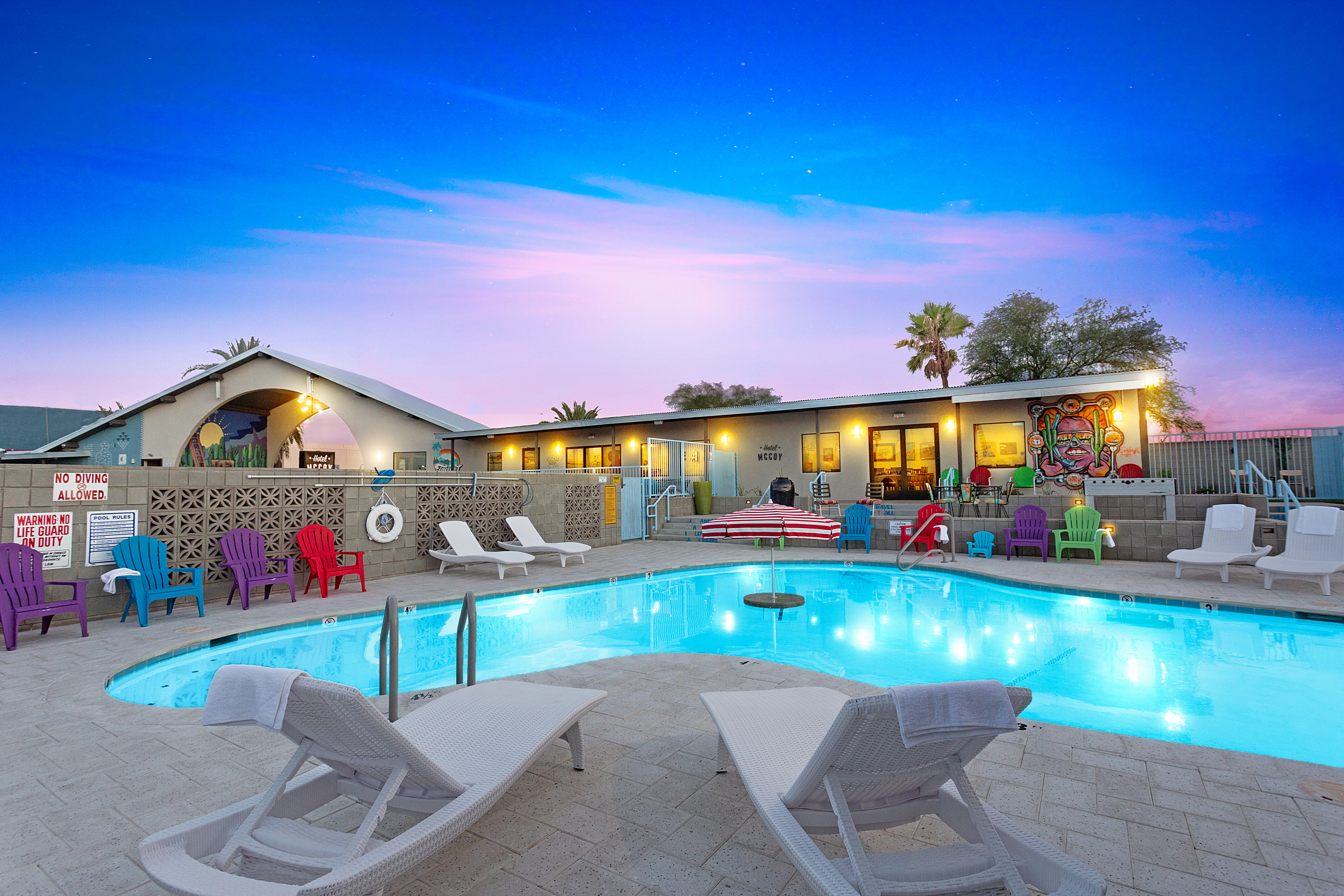 The pool at Hotel McCoy.