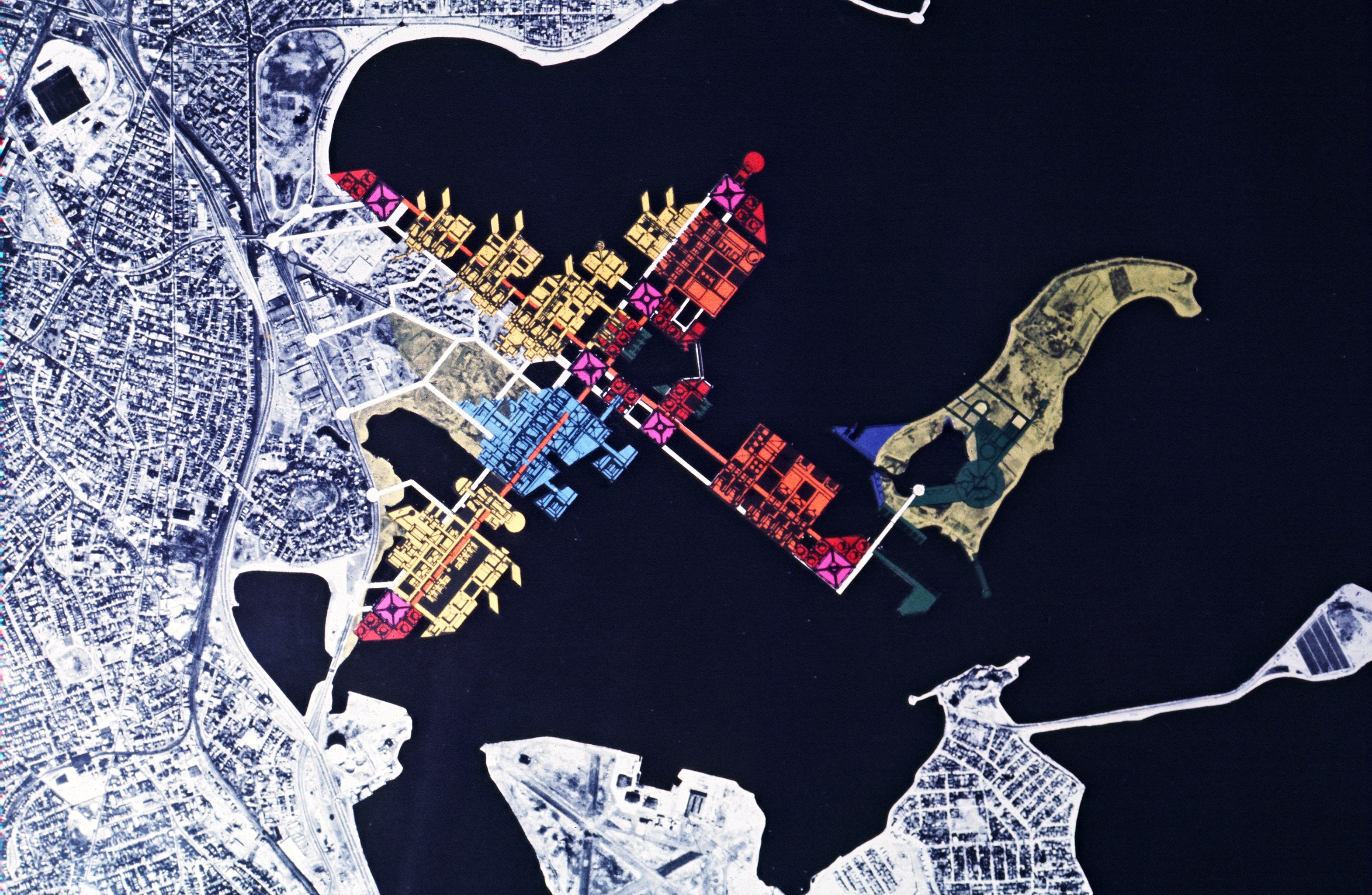 Proponents of Expo 76 planned to connect Columbia Point in Dorchester to Thompson Island.