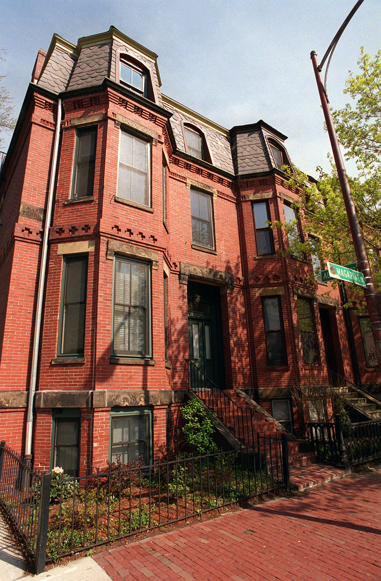 A townhouse off Central Square in Cambridge.