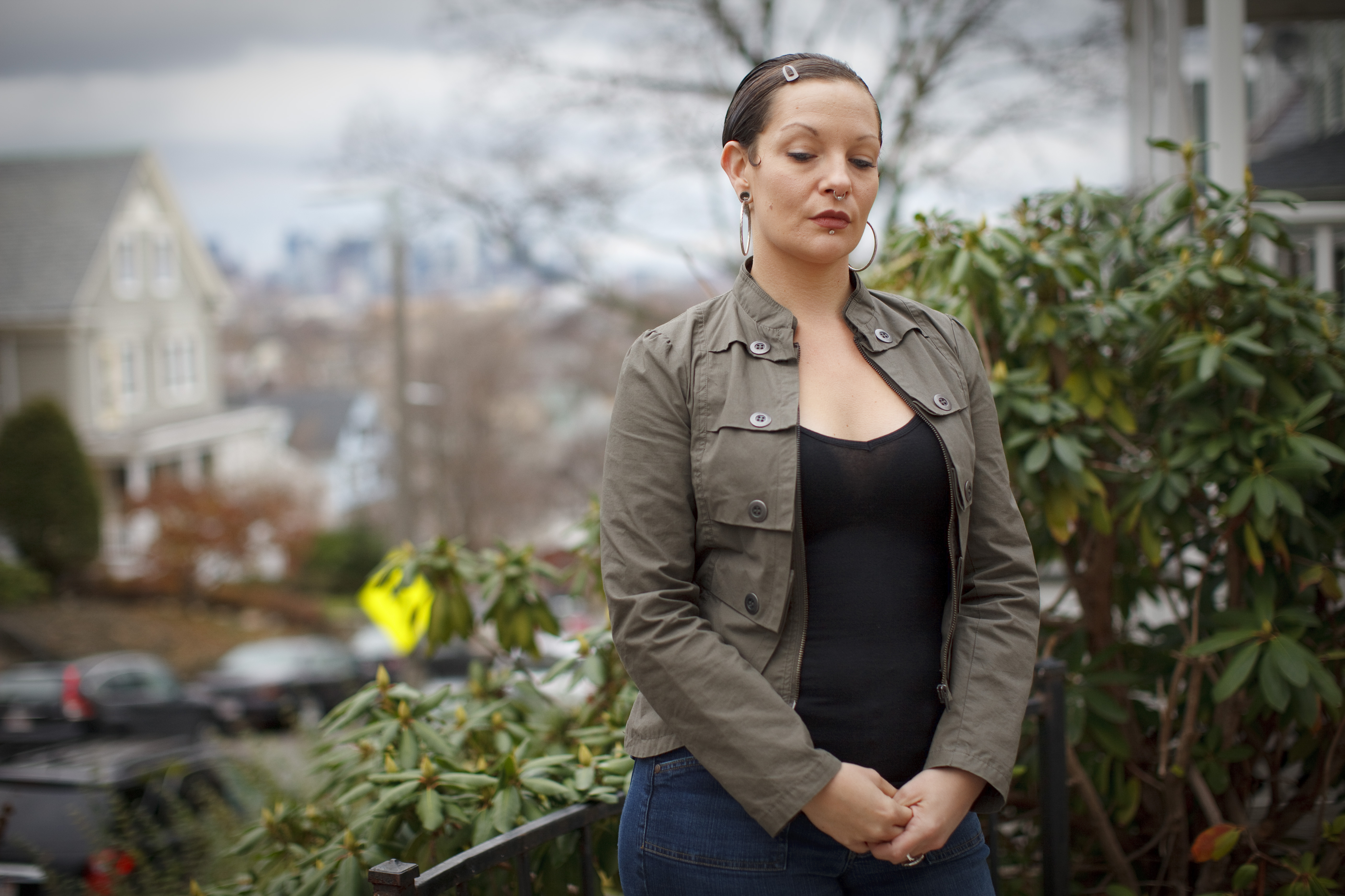 At Shepherd House in Dorchester, Misty Bergeron, a 36-year-old in recovery from addiction, said she has “faith I will go places.”