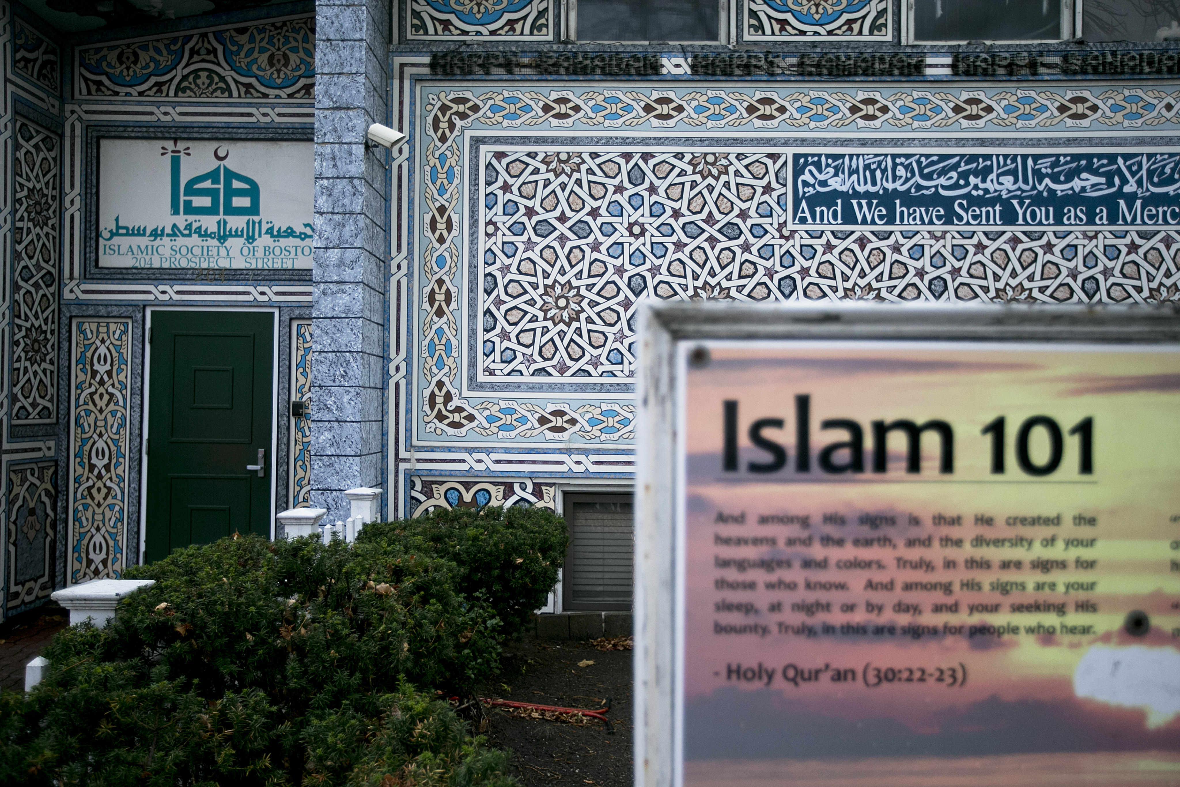 The Islamic Society of Boston’s Prospect Street mosque.