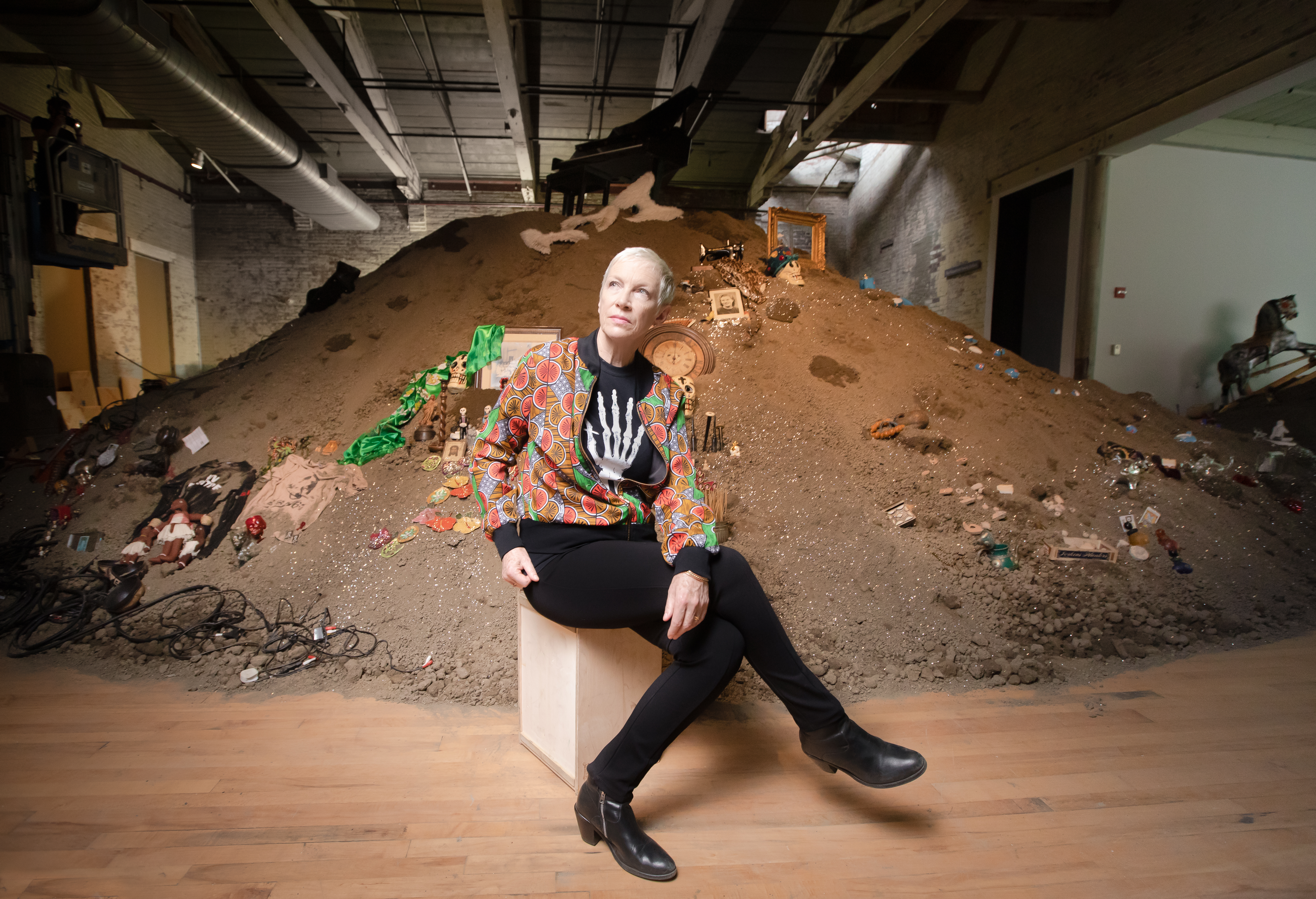 “Now I Let You Go . . .,” a new exhibition of works by Annie Lennox, is on view starting Saturday at the Massachusetts Museum of Contemporary Art.