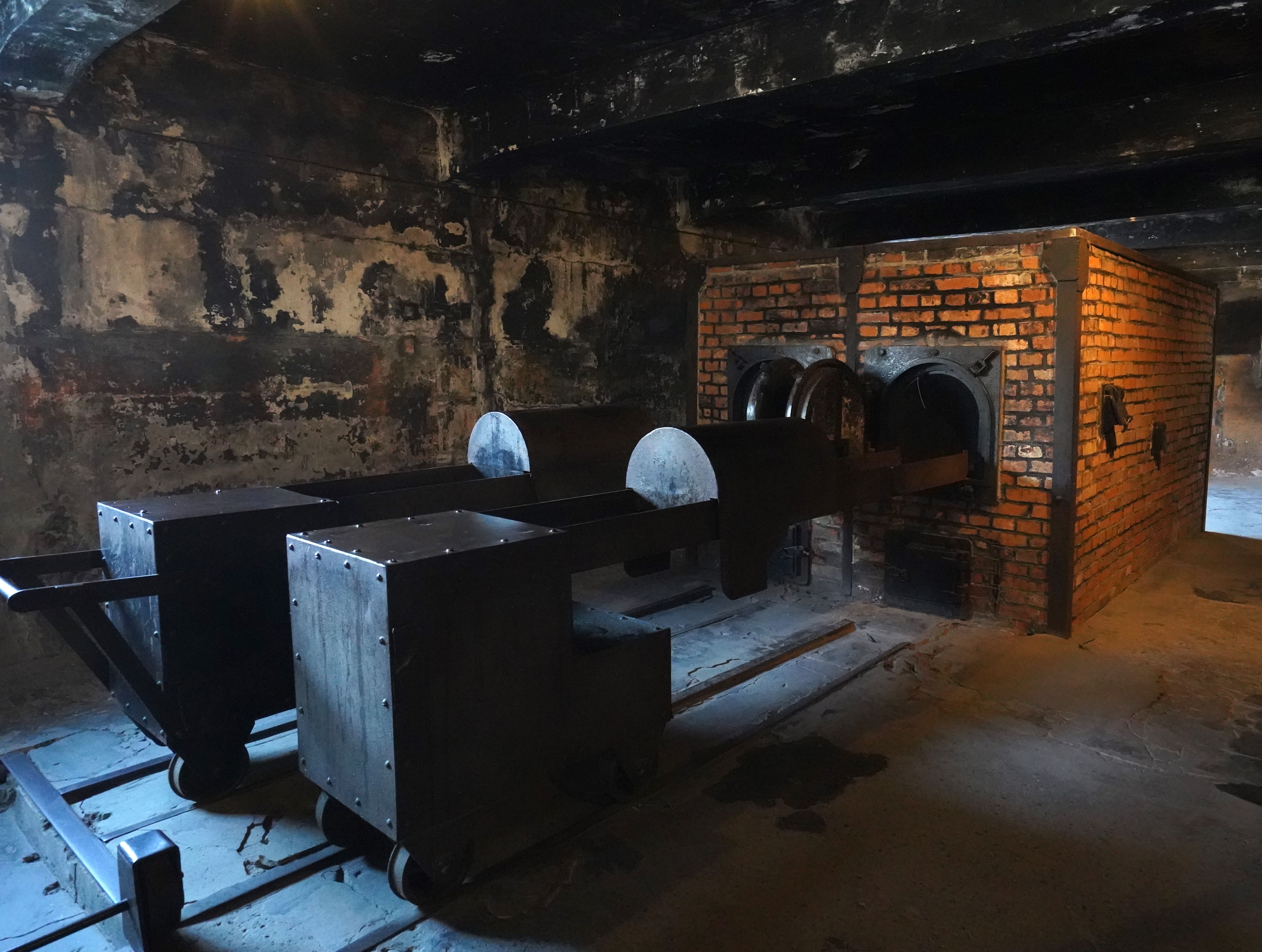 The crematorium of the Auschwitz death camp.