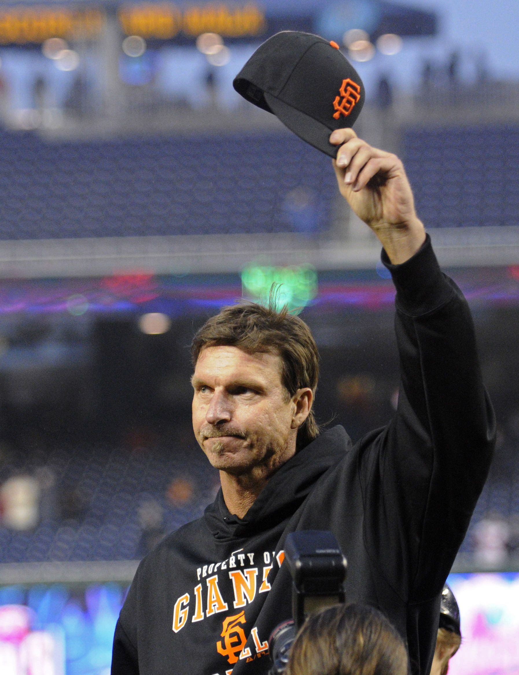 Randy Johnson earned his 300th win in Washington against the Nationals in June 2009.
