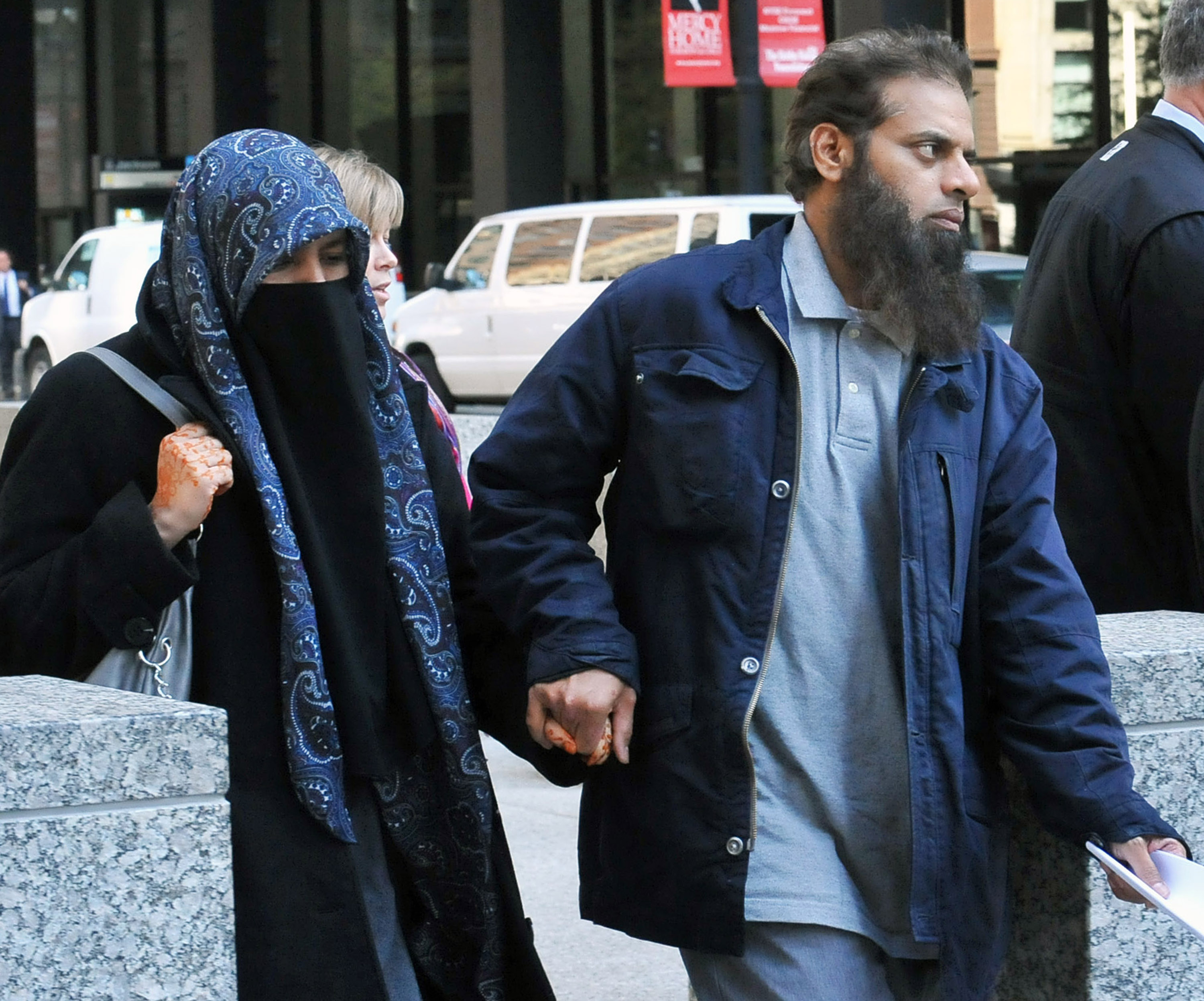 The parents of Mohammed Hamzah Khan attended federal court in Chicago Monday.