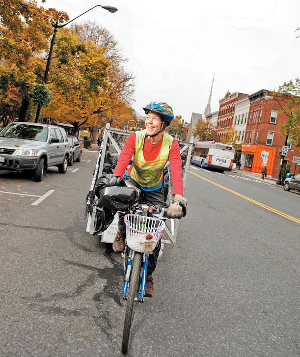 Ruthy Woodring’s Pedal People has a contract with the city for trash removal.