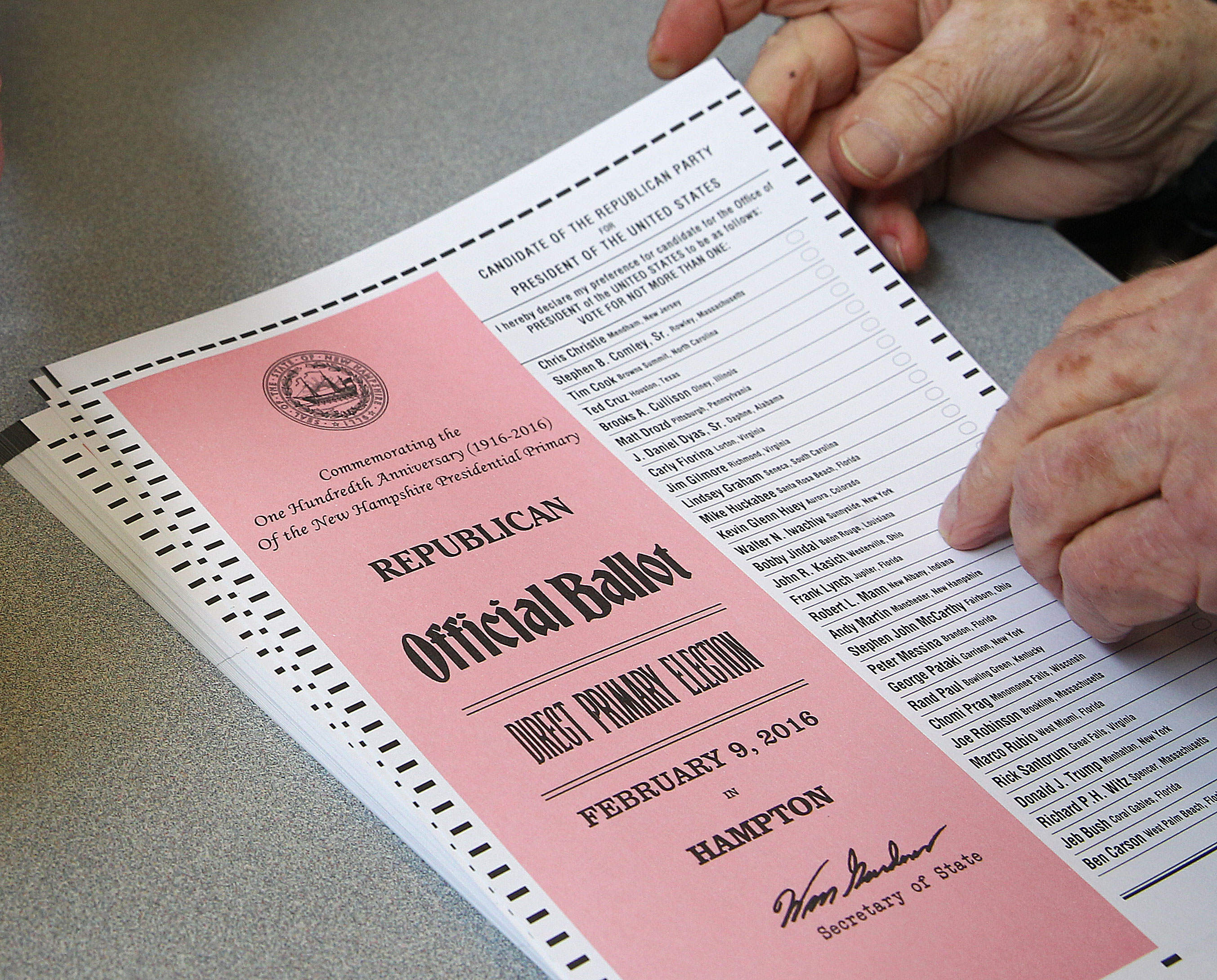 New Hampshire’s ban on “ballot selfies,” passed in 2014, was meant to keep voters from showing their completed ballot for a payoff.