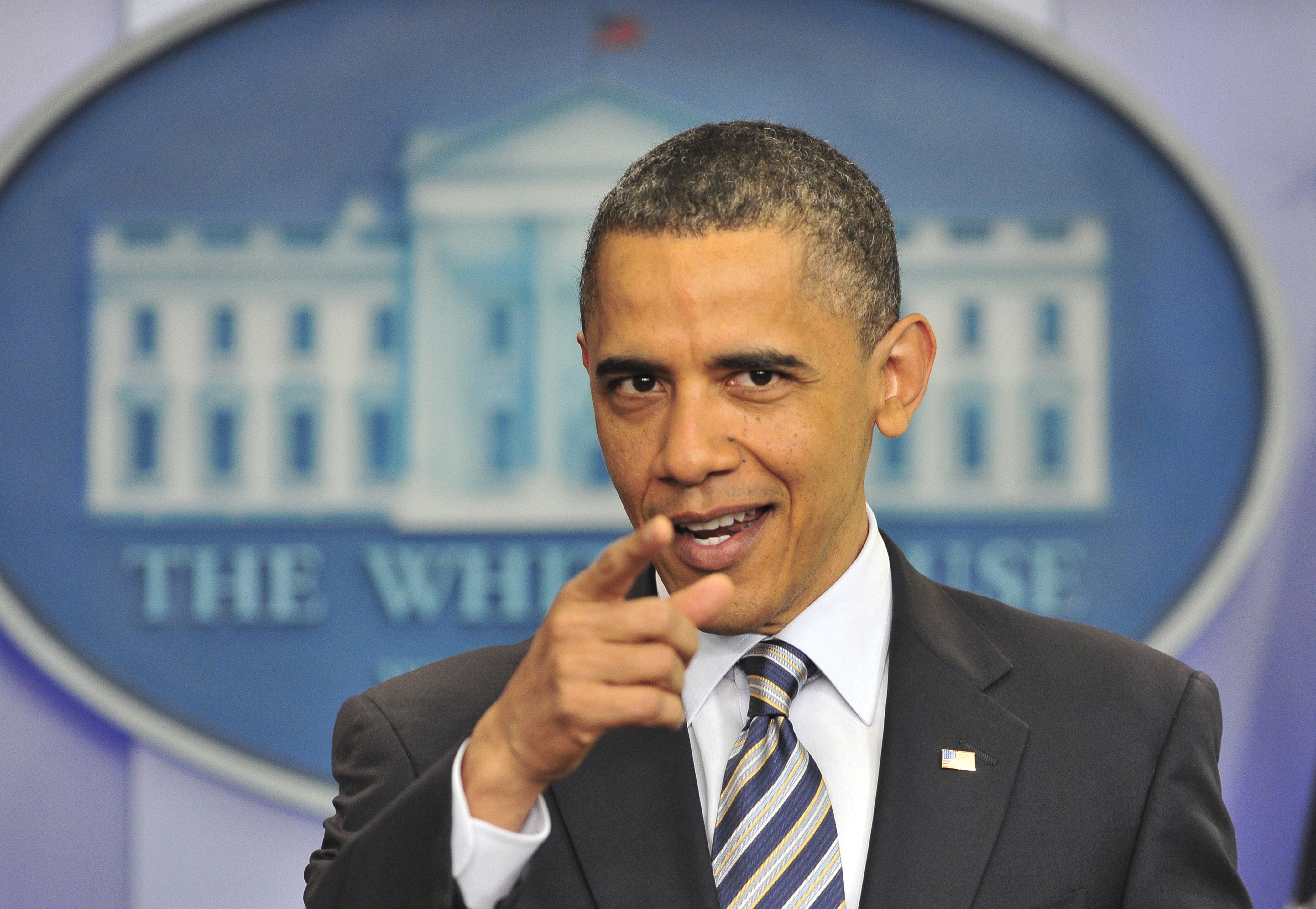 US President Barack Obama made a statement on his birth certificate at the White House in Washington, DC, on April 27, 2011.