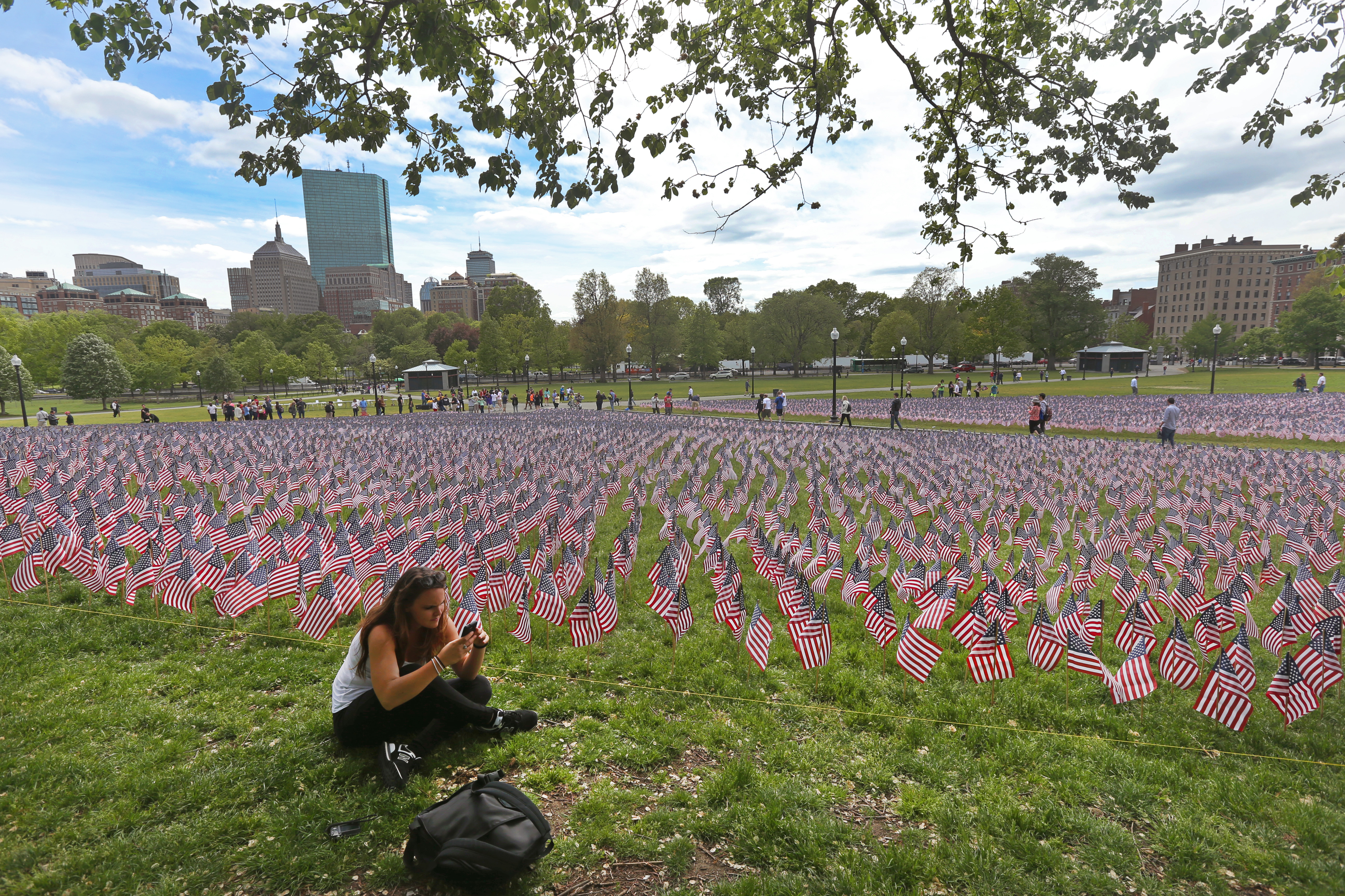 Additional volunteers will watch over the flags throughout the weekend.