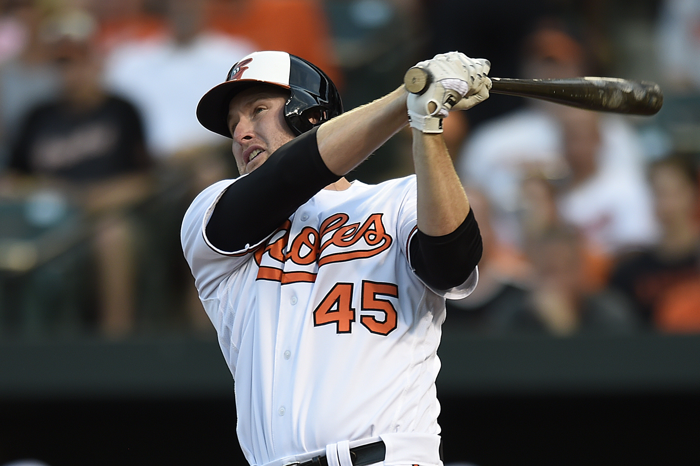 Mark Trumbo hit 47 home runs last season.