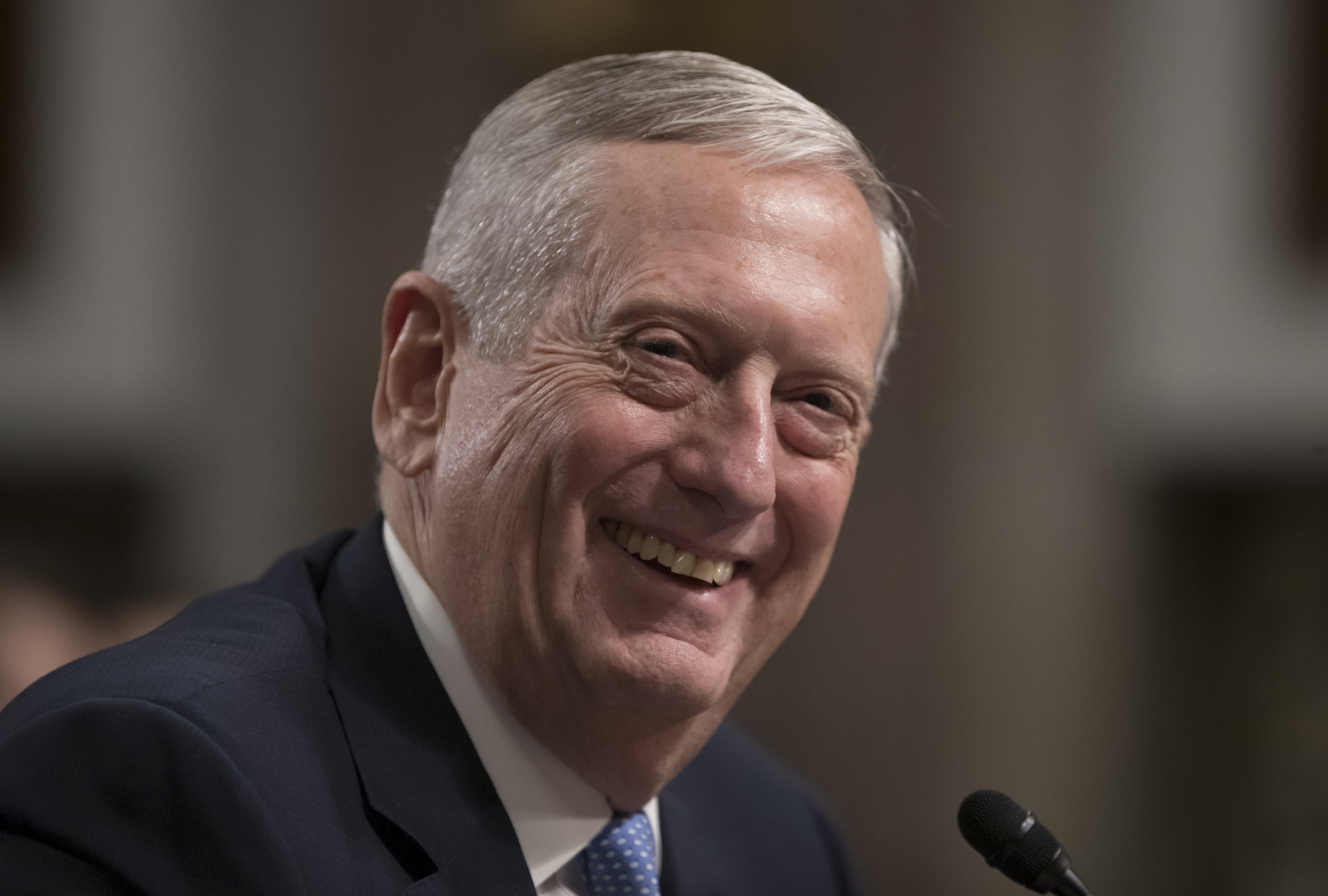 Retired Marine General James Mattis, Trump’s pick to run the Pentagon, testified last week before a Senate committee.