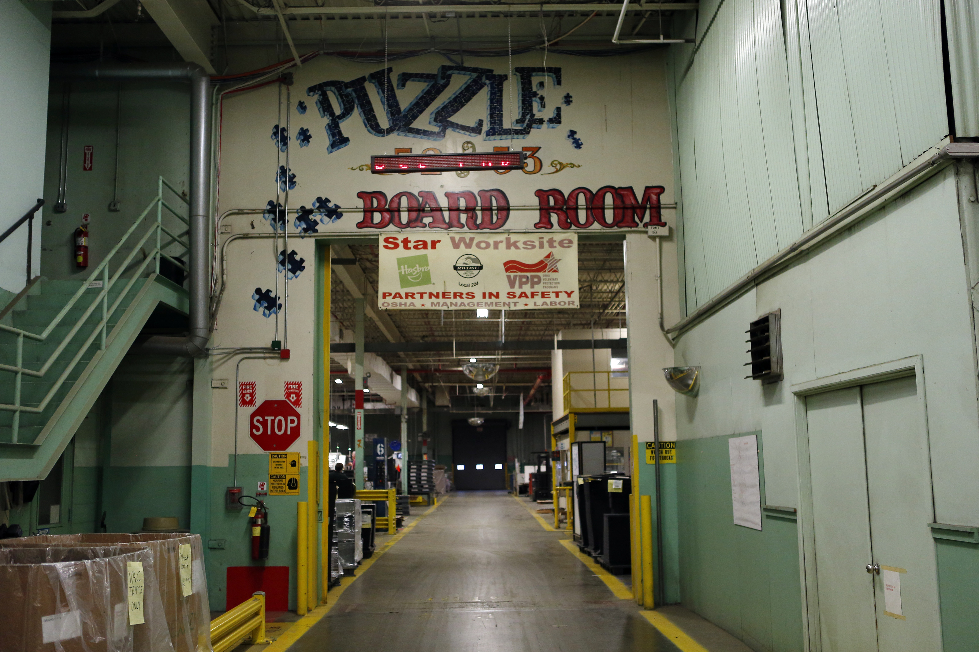 Puzzles are produced in Hasbro’s East Longmeadow plant, too.