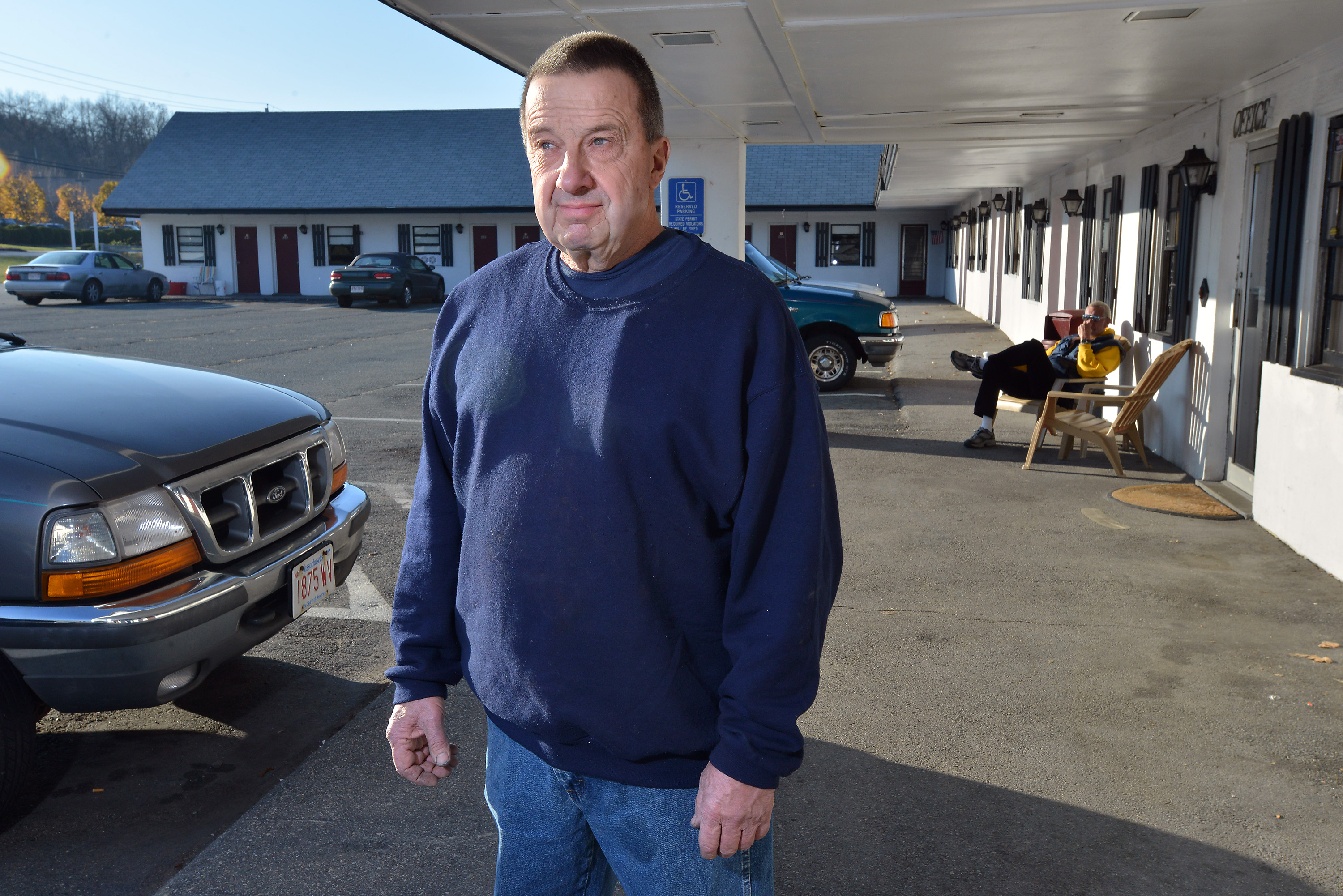 Russell H. Caswell says his family installed security cameras and took other steps to limit drug-related activities at the motel his father opened in 1955 on Route 38 in Tewksbury.