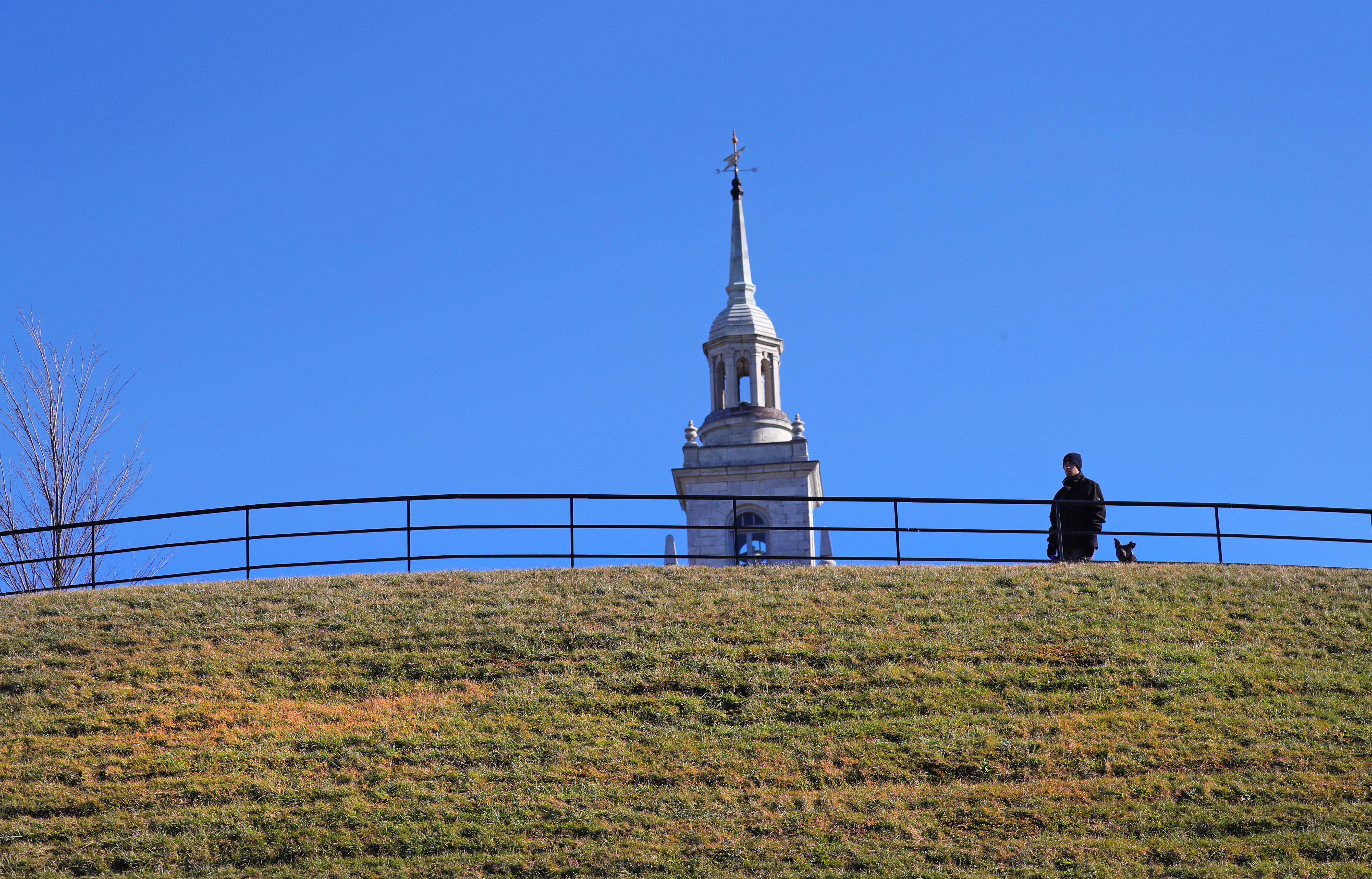 Dorchester Heights, where a monument recalls the summit’s fortification in 1776, which contributed significantly to one of Boston’s major victories in the Revolutionary War