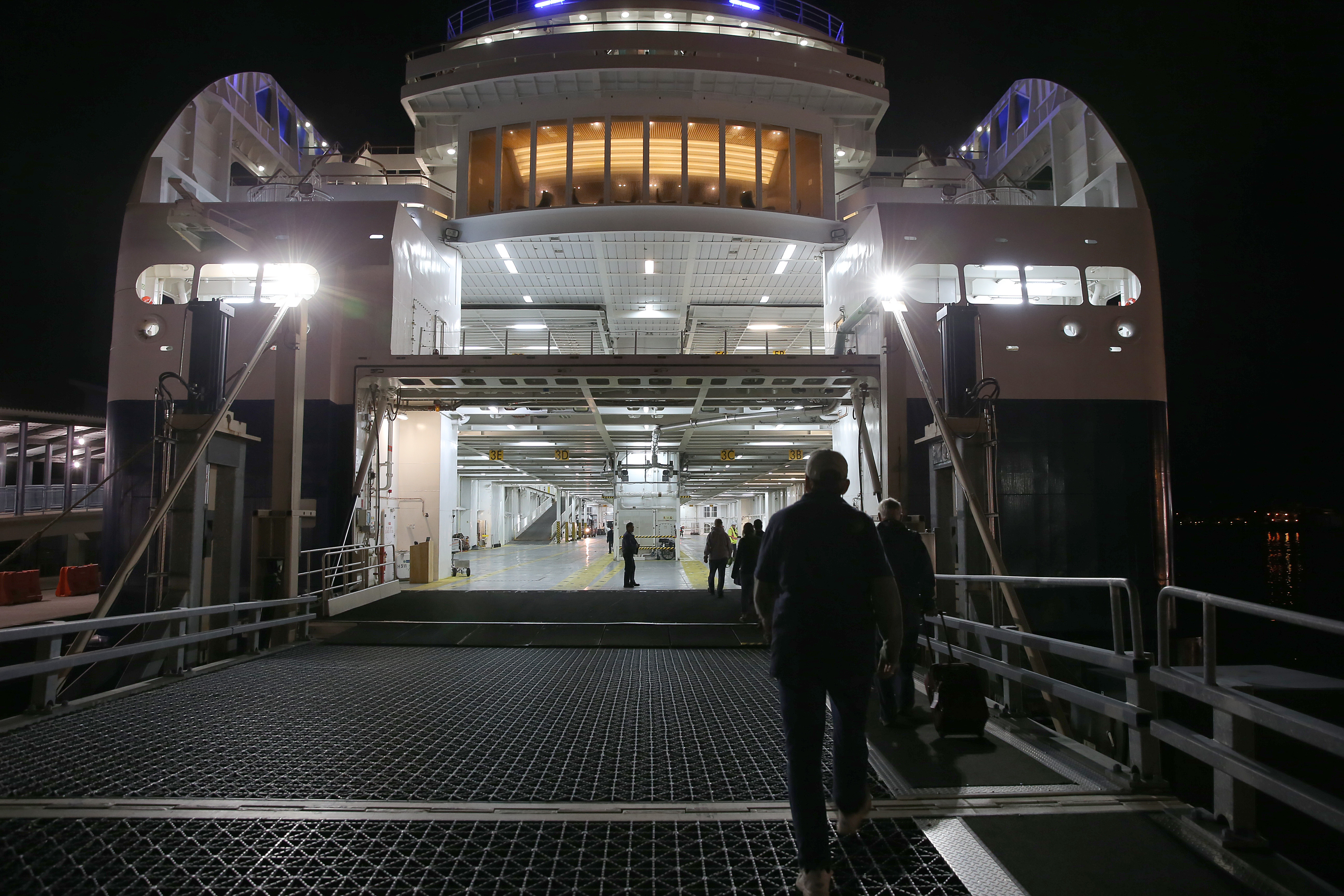 Scientists boarded the ship to start their sea research.