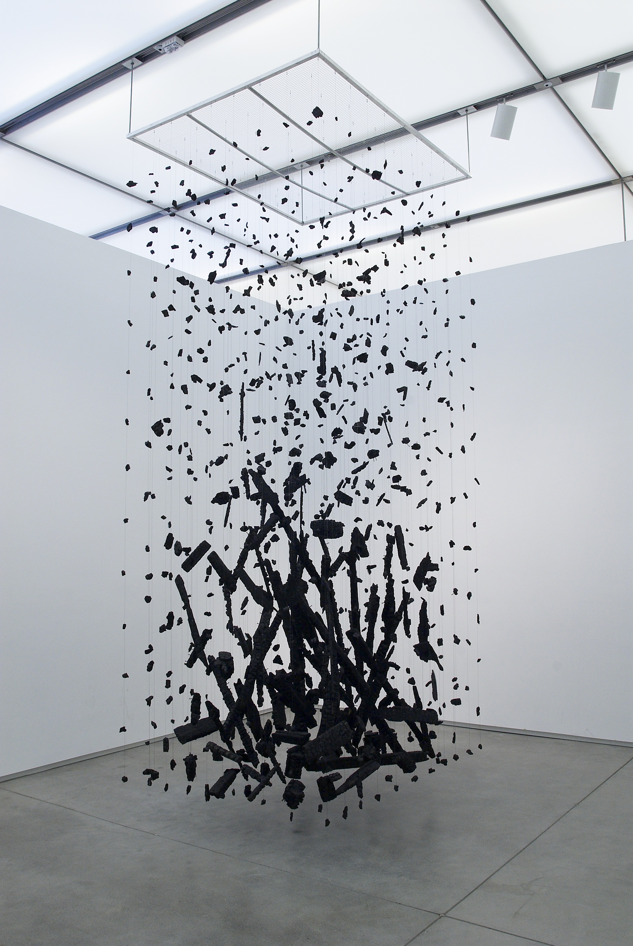 Cornelia Parker’s “Hanging Fire (Suspected Arson).”