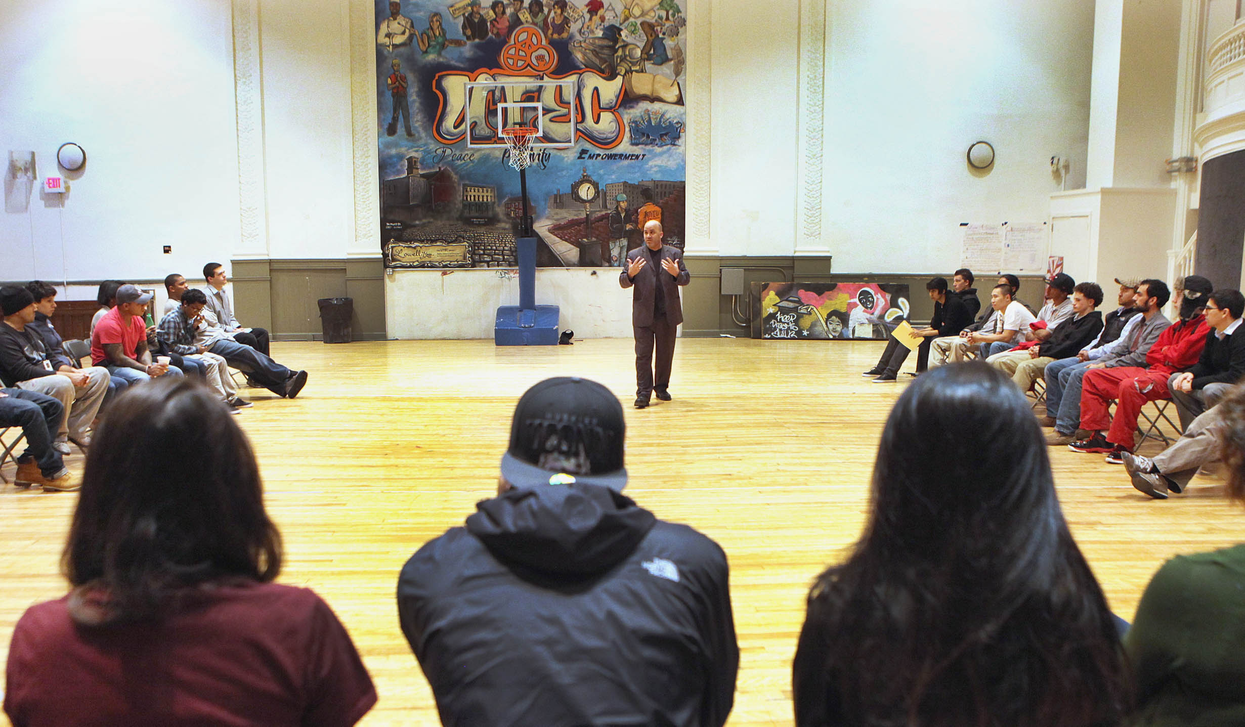 Executive director Gregg Croteau addressed the morning gathering.