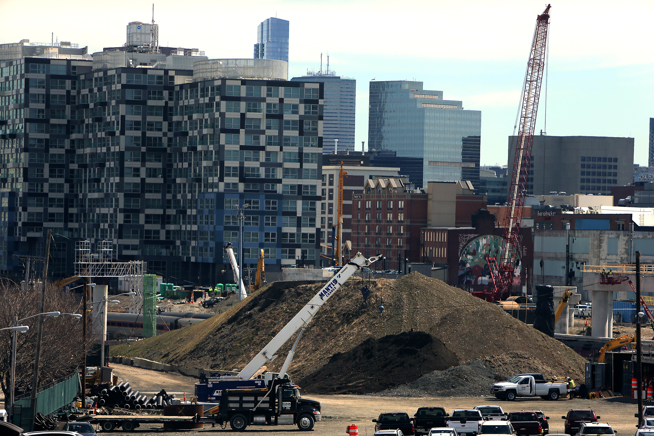 Work is under way just beyond Lechmere Station, among other places, to extend the Green Line to Union Square in Somerville and to Medford. Lechmere is the current terminus.