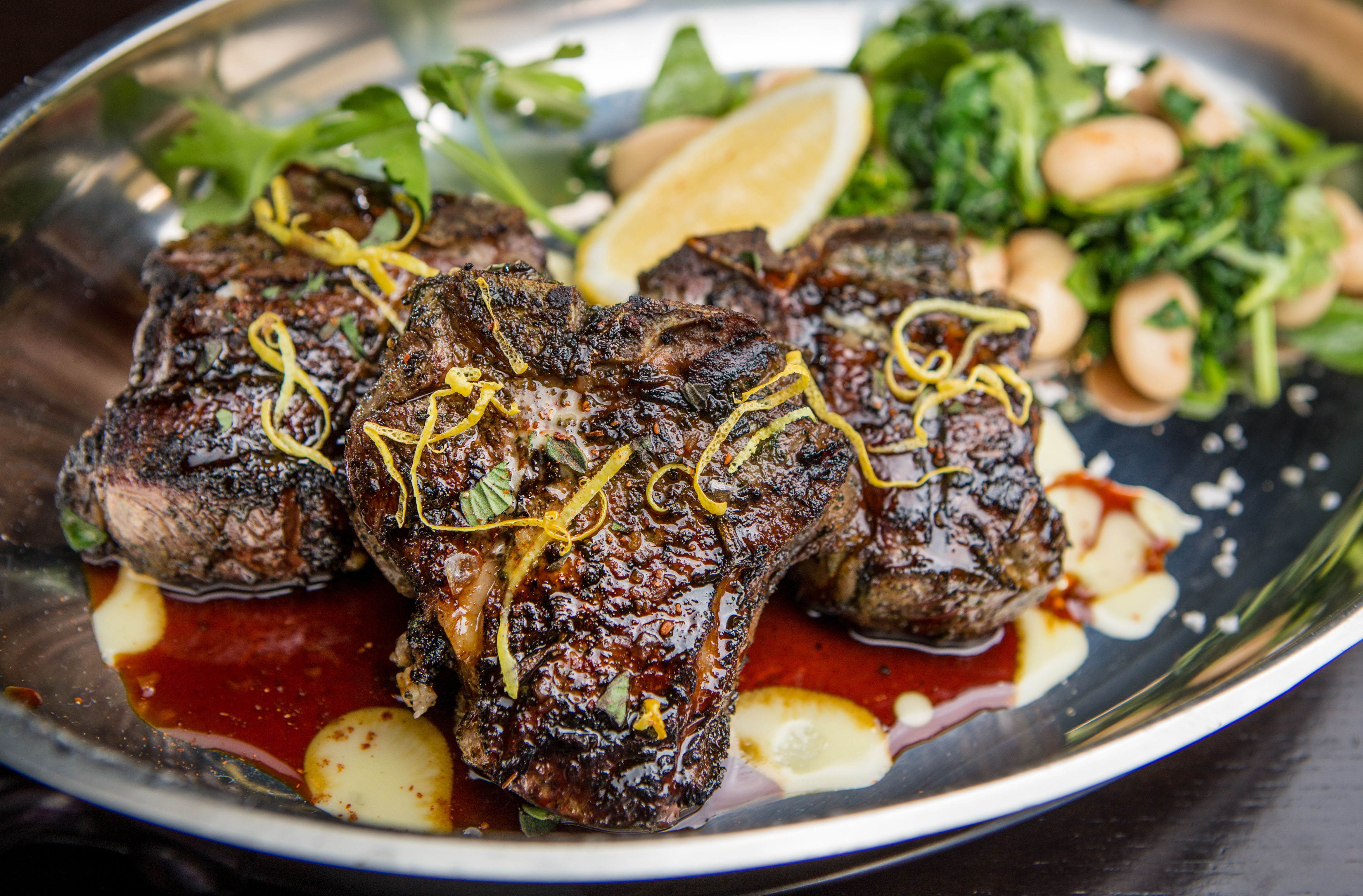 Loin lamb chops.