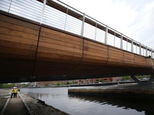 The bridge is slated to open in August.