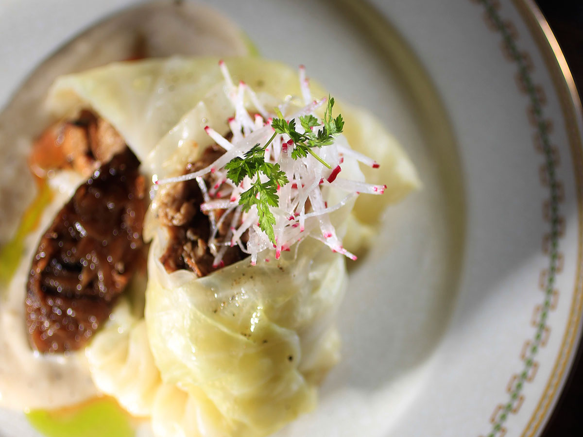 A stuffed cabbage dish at Fairsted Kitchen.