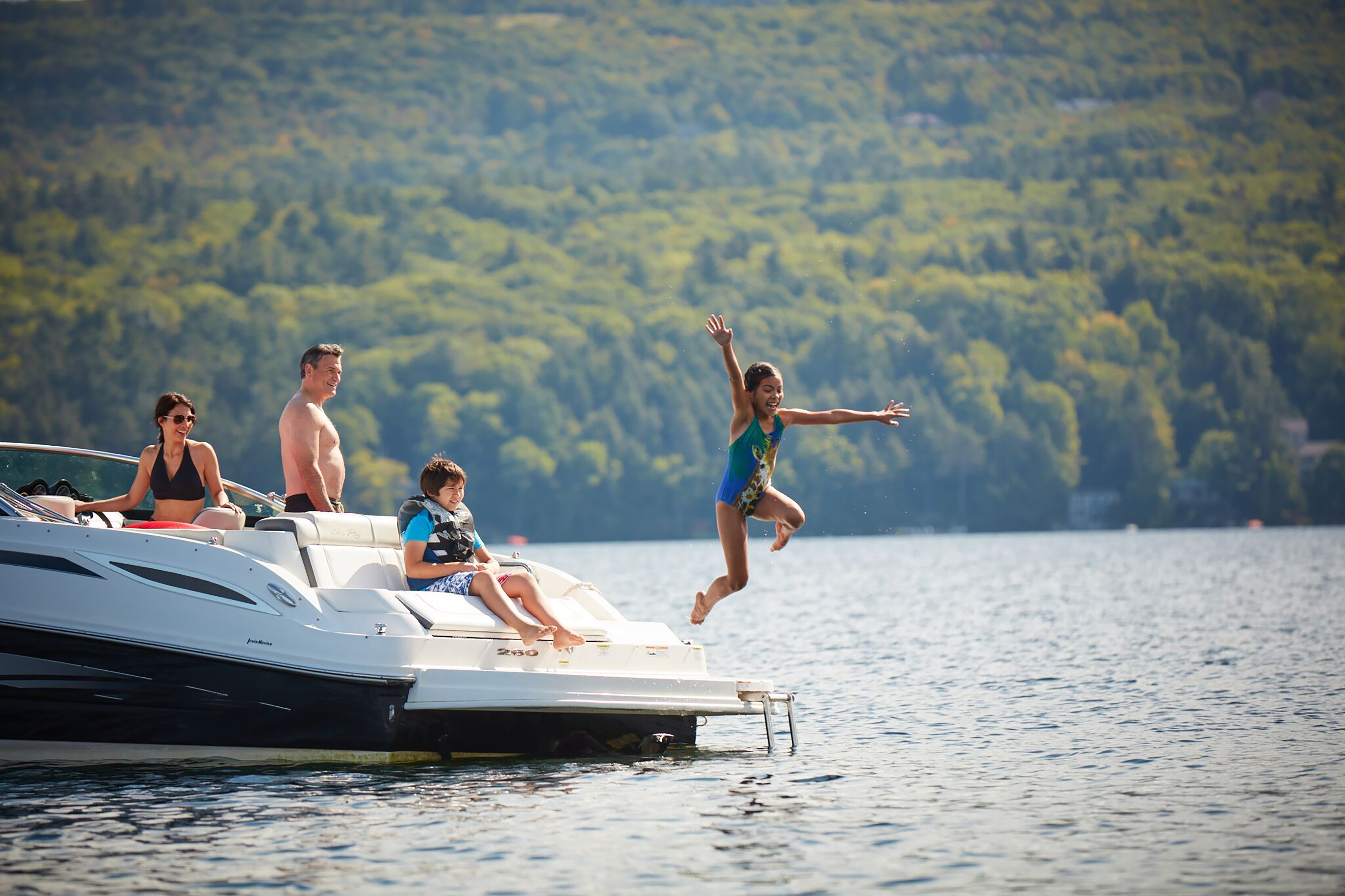 Lake Sunapee is the perfect spot for boating and swimming.