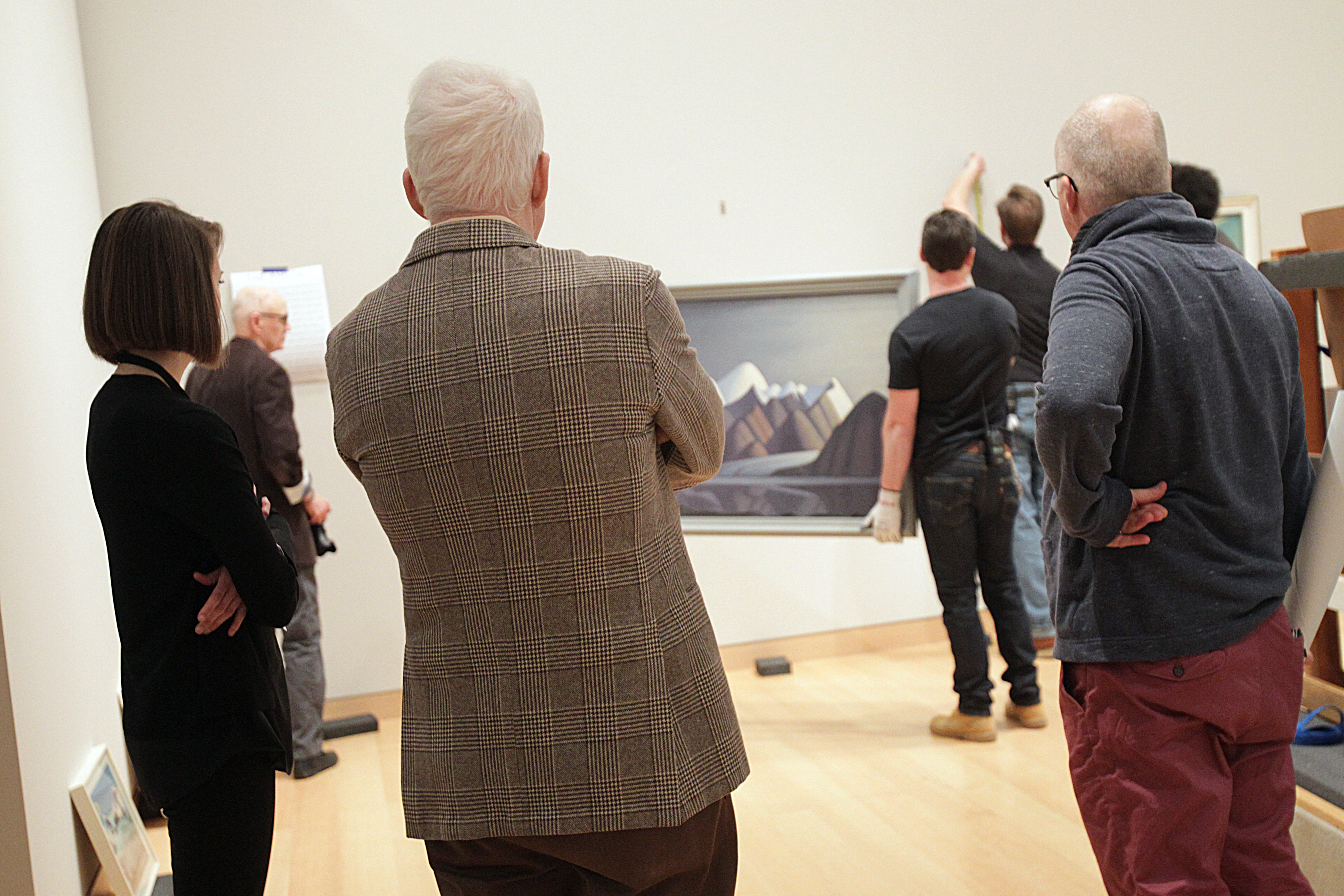 Martin watched the exhibit go up at the MFA.