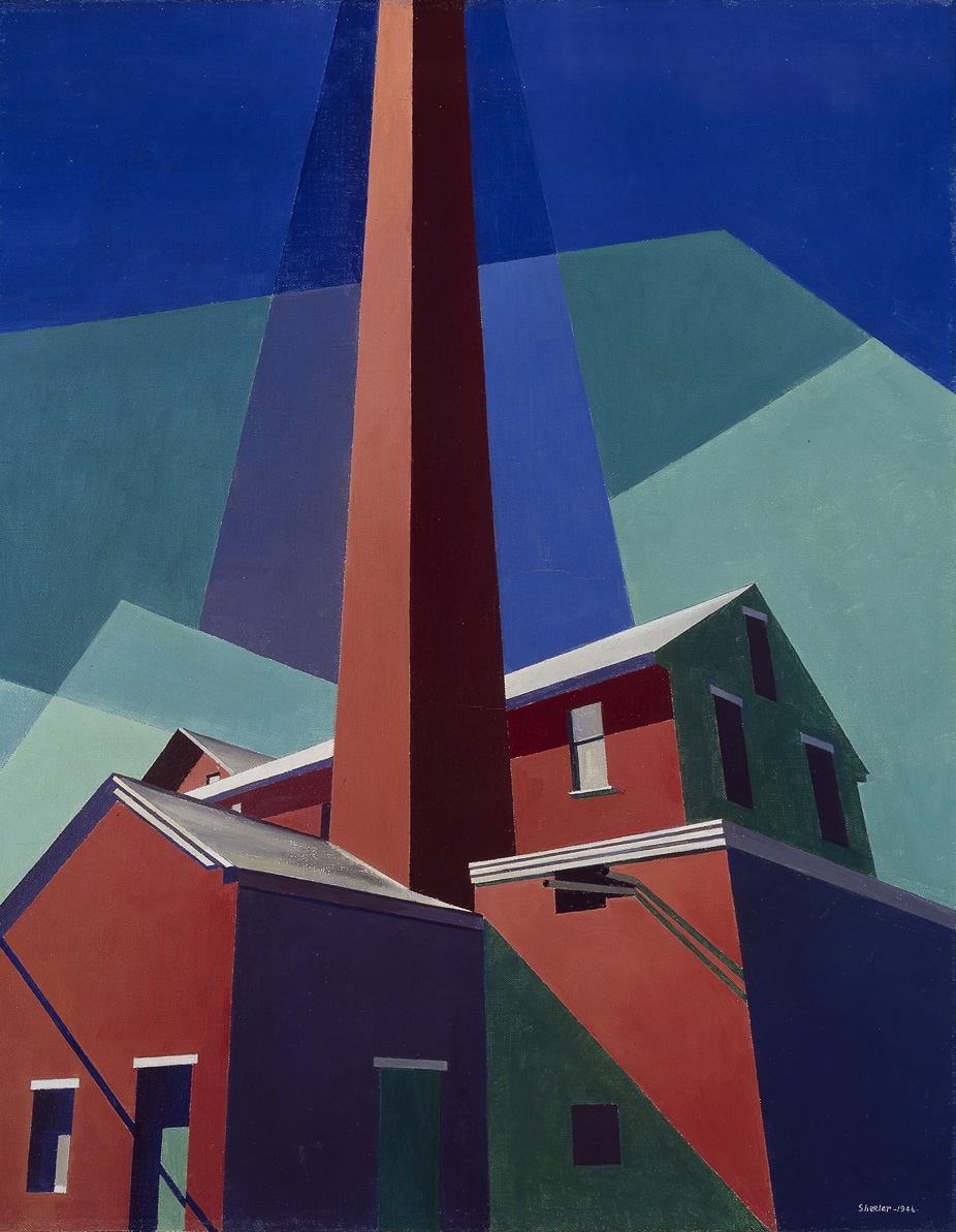 “Ballardvale” by Charles Sheeler at the Addison Gallery of American Art.