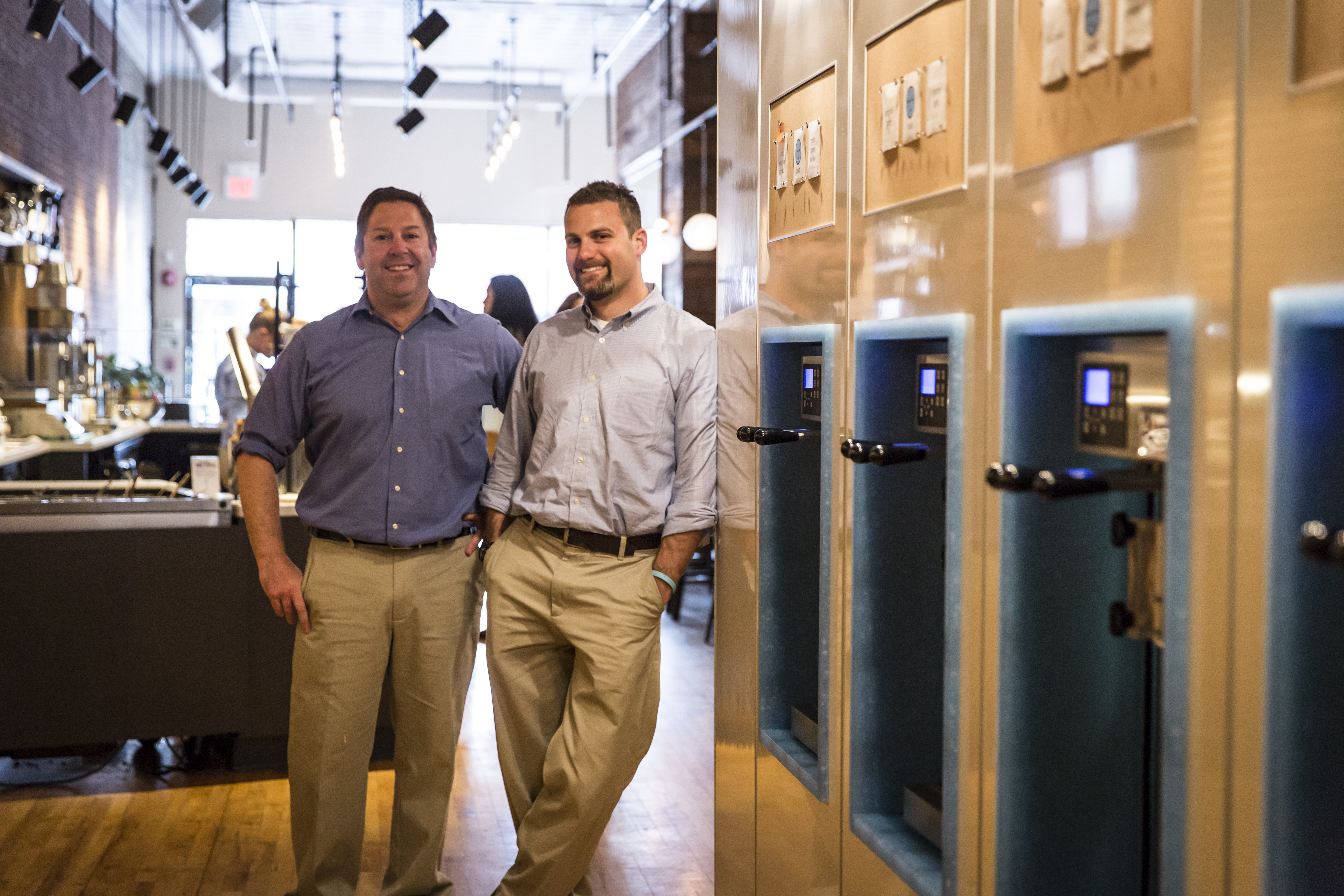 iYo co-owners Bryan Poisson and Robert Parkin opened the first froyo shop in the neighborhood.