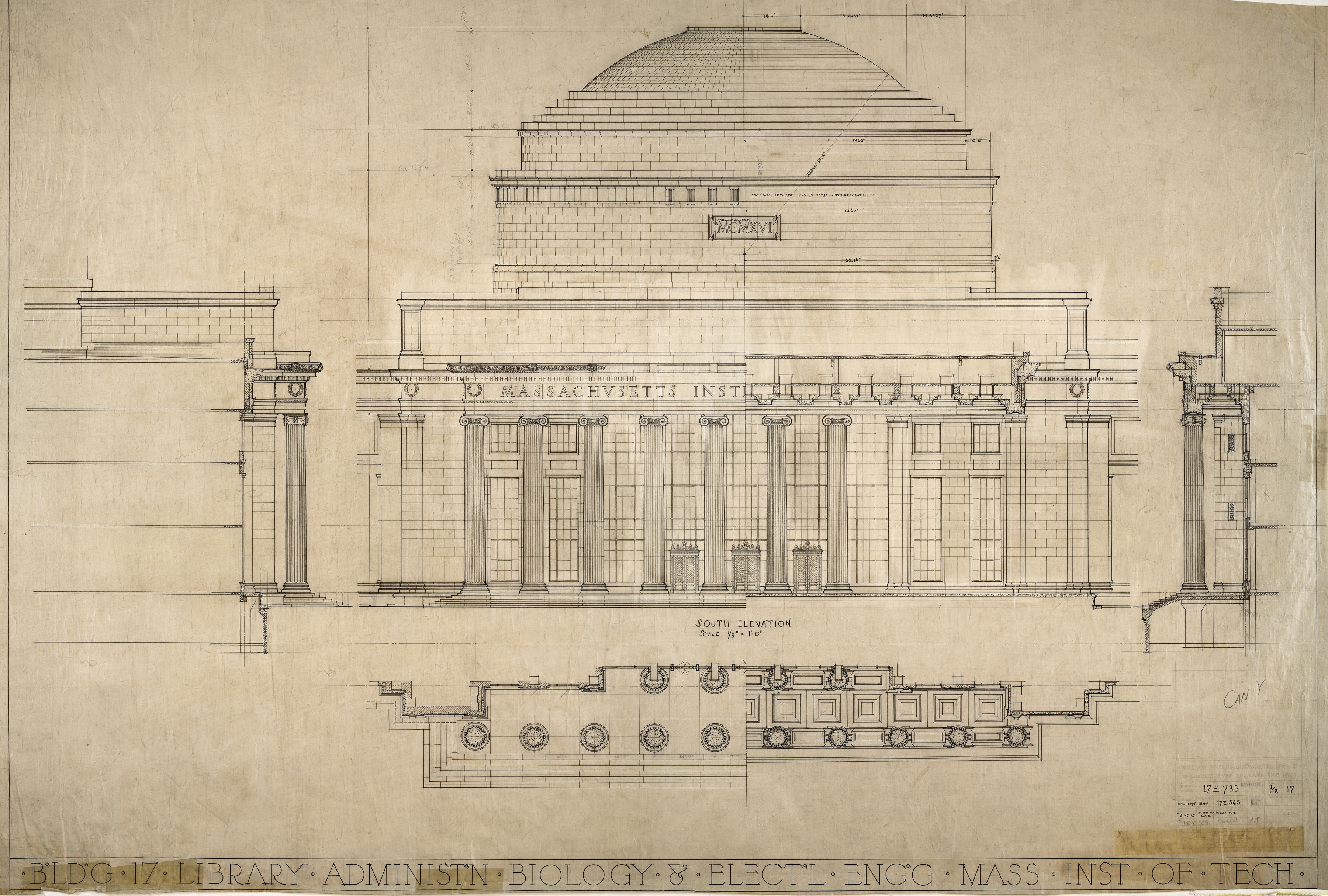 A drawing for the Great Dome.