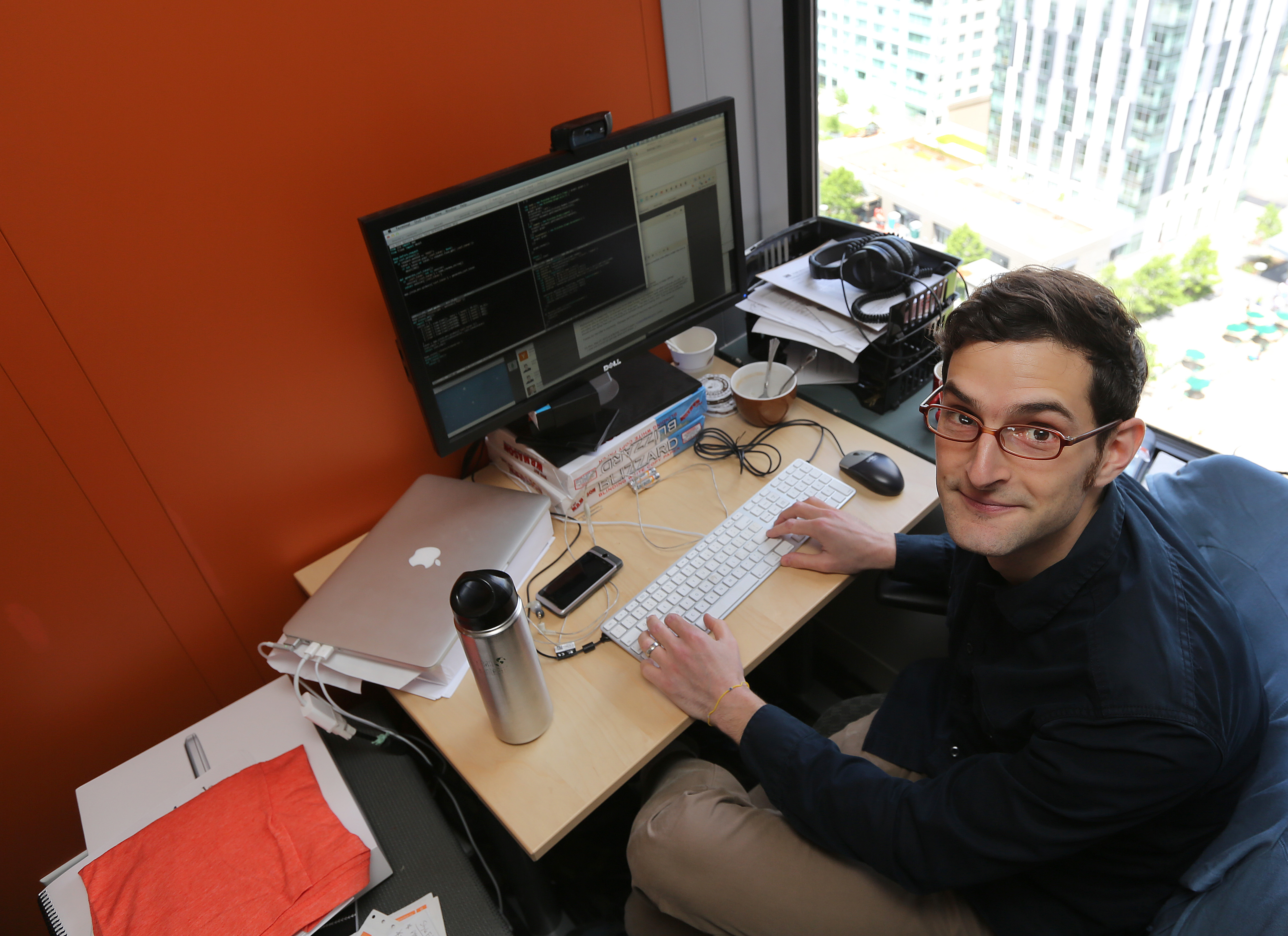 Adam Marcus won’t attend commencement — he’ll be working in California.