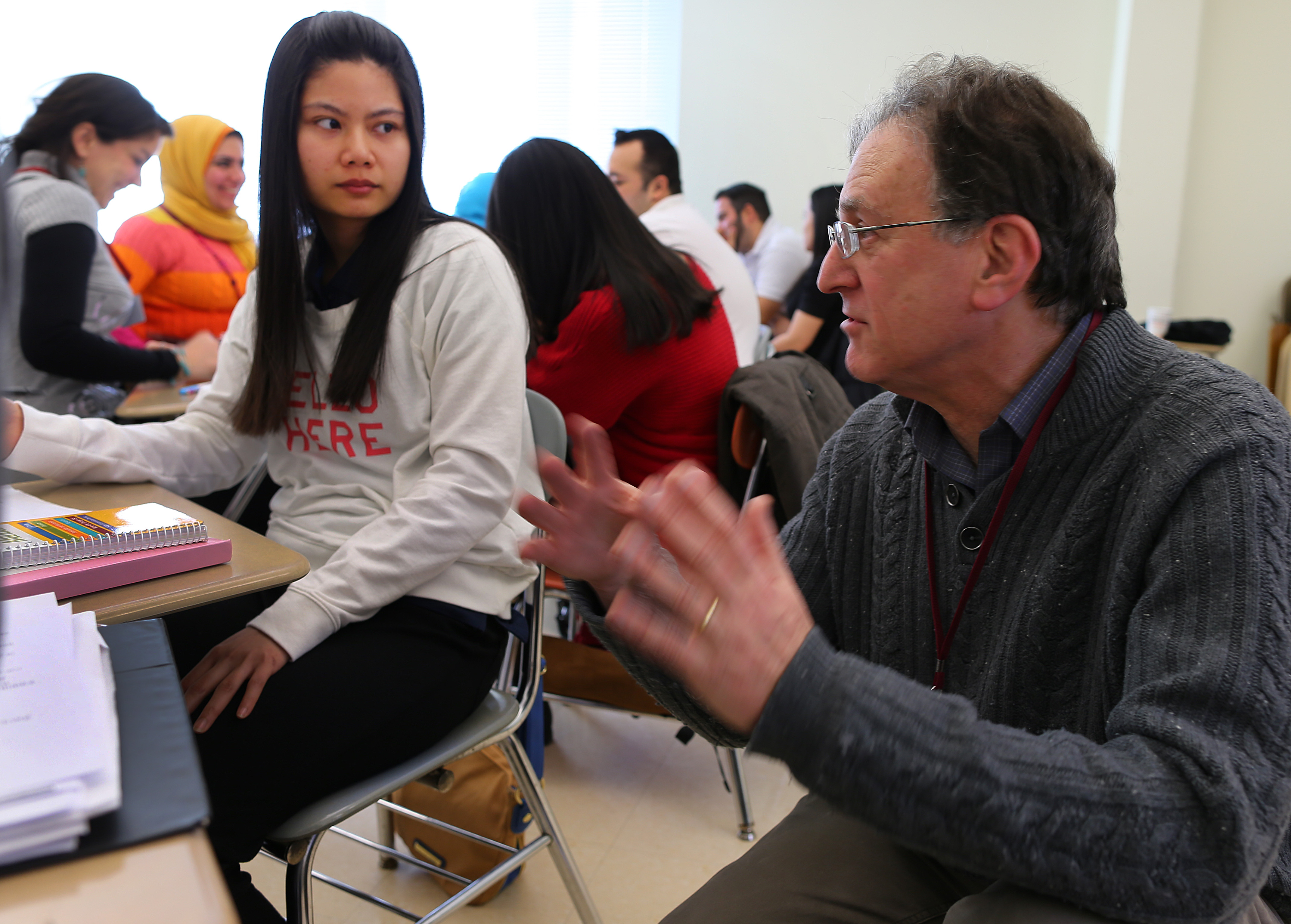 Richard Goldberg, an English instructor, says the Asian American Civic Association has become more diverse.