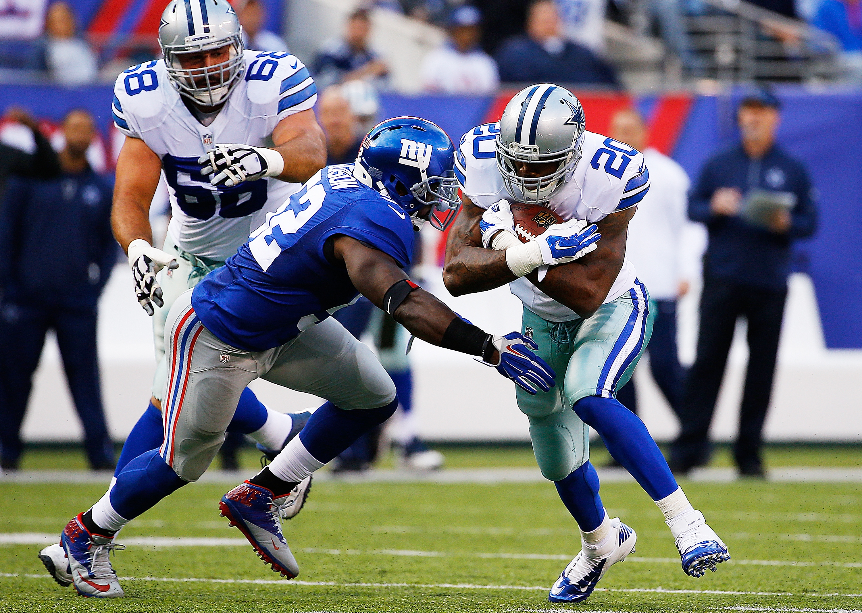 New York gave up 233 yards on the ground to Dallas in their second meeting of the season.