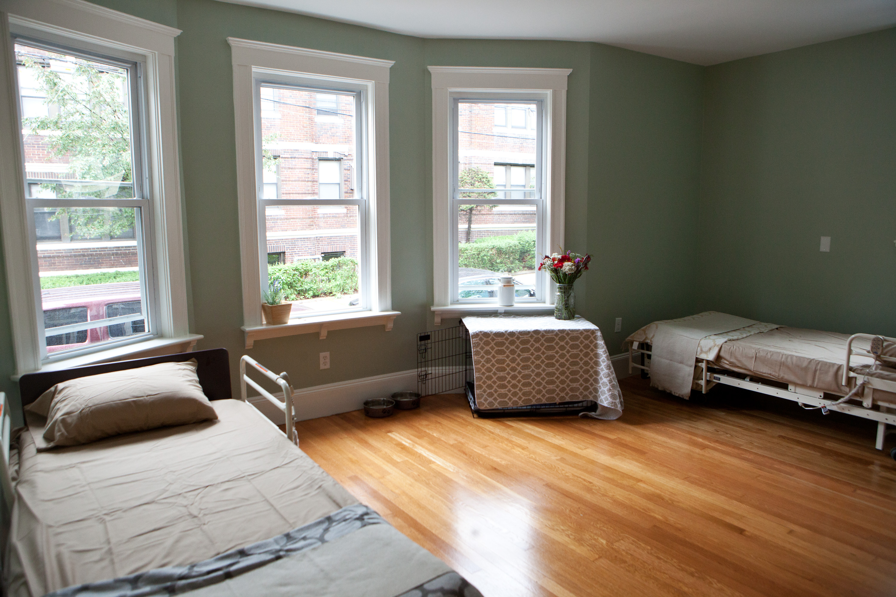 A bedroom at Marie’s Place.