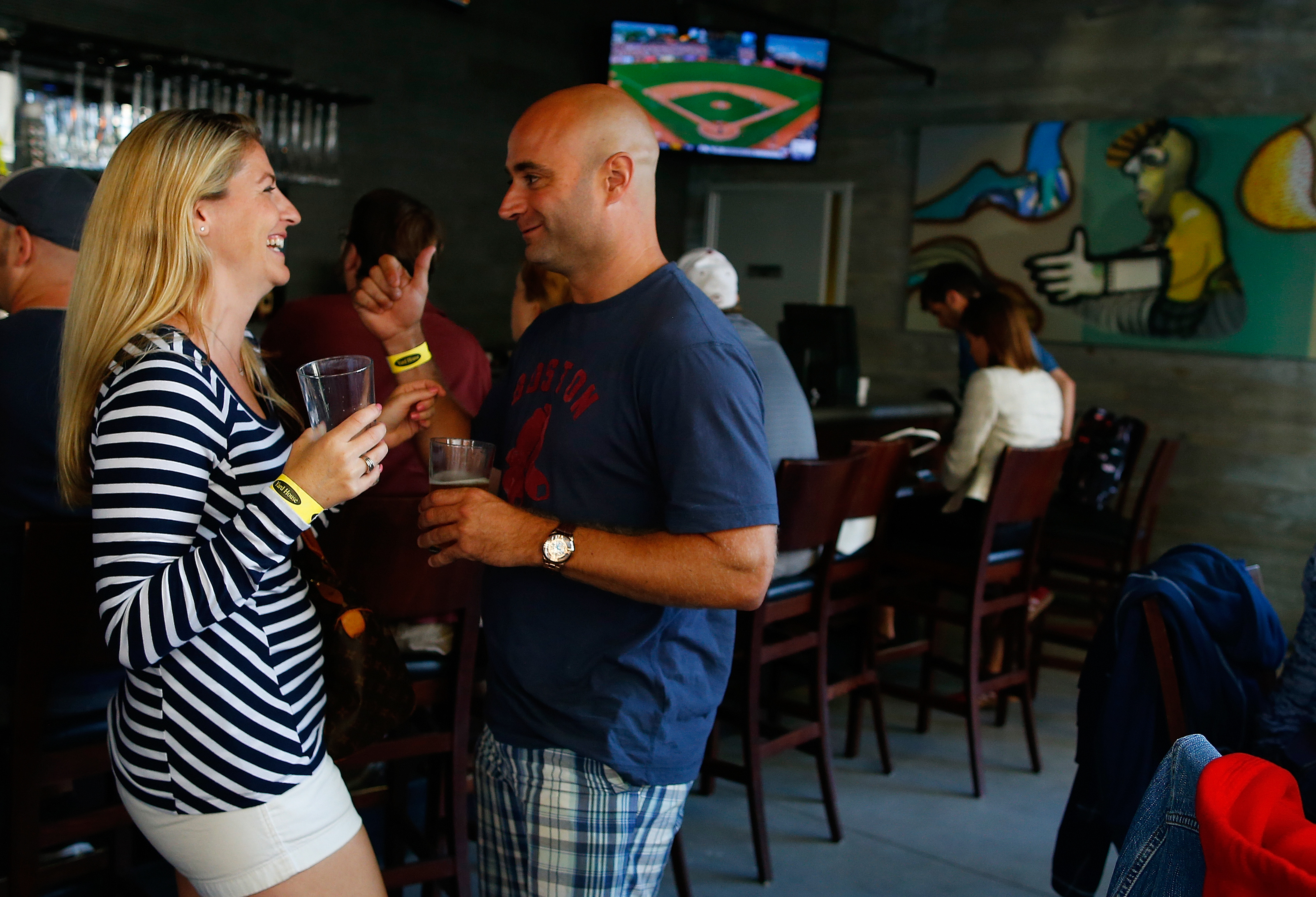Tribble shared a drink with Erin McGrath at the Yardhouse in Boston. His vision changed around Thanksgiving 2011.