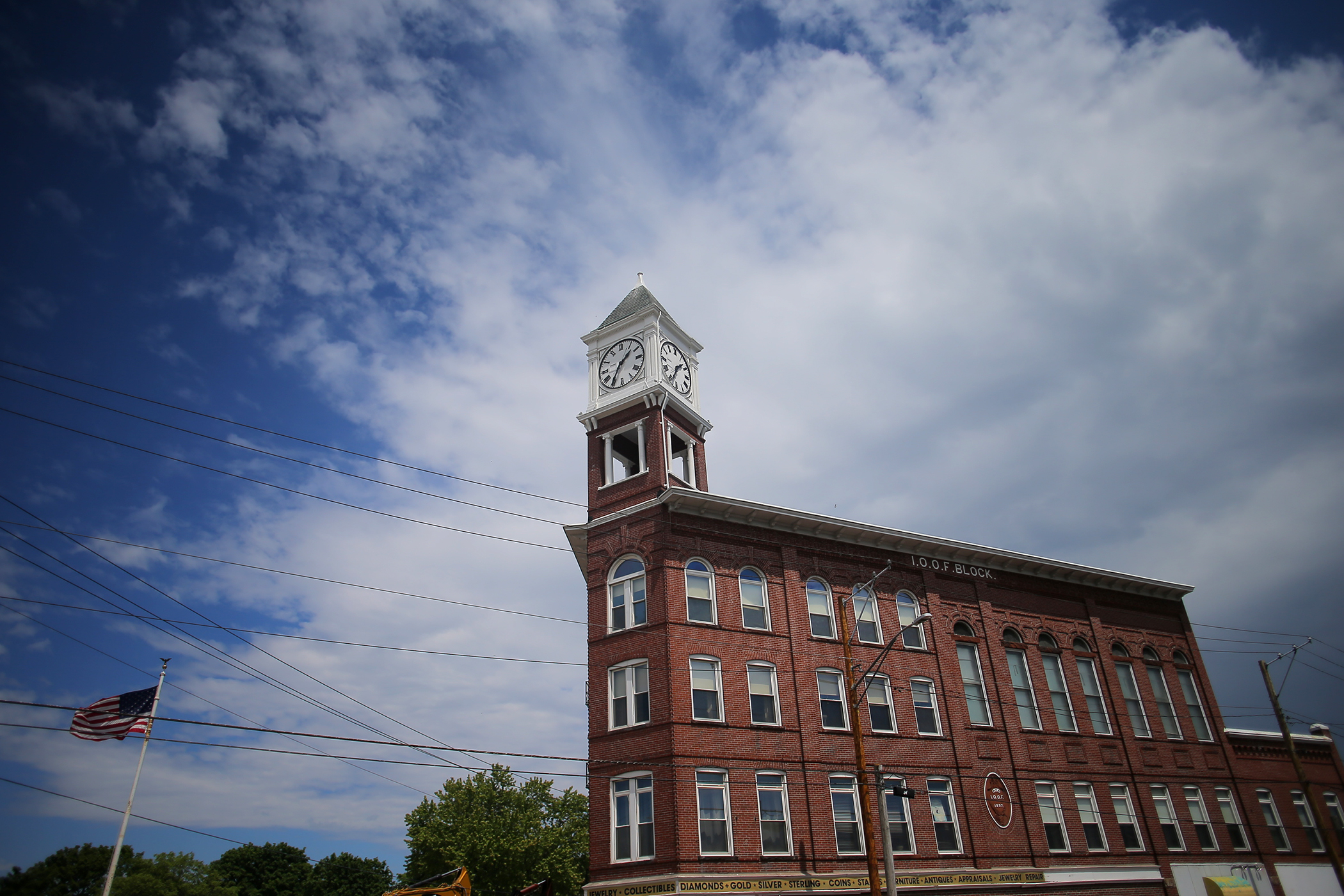 Last year a nonprofit group spent $60,000 to restore a 100-foot-tall clock tower that <br/>is a local landmark.