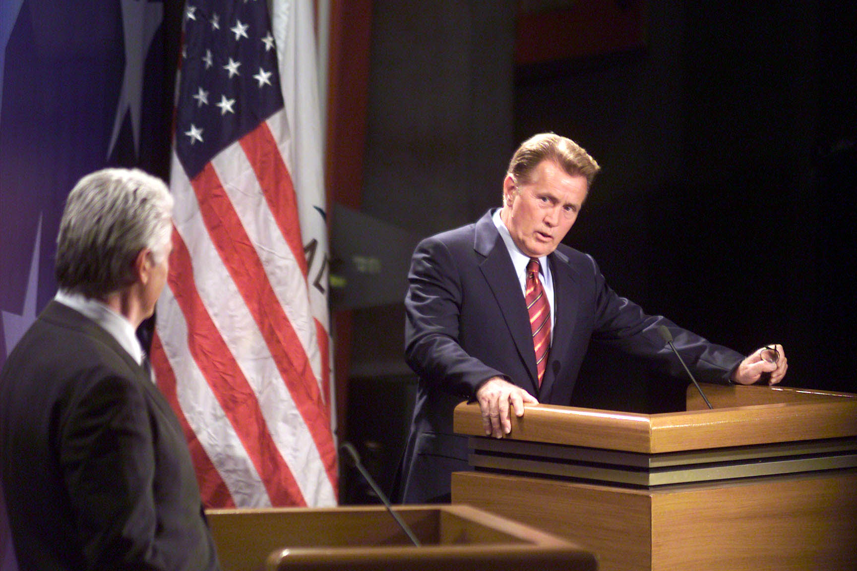 Martin Sheen as President Josiah Bartlet.