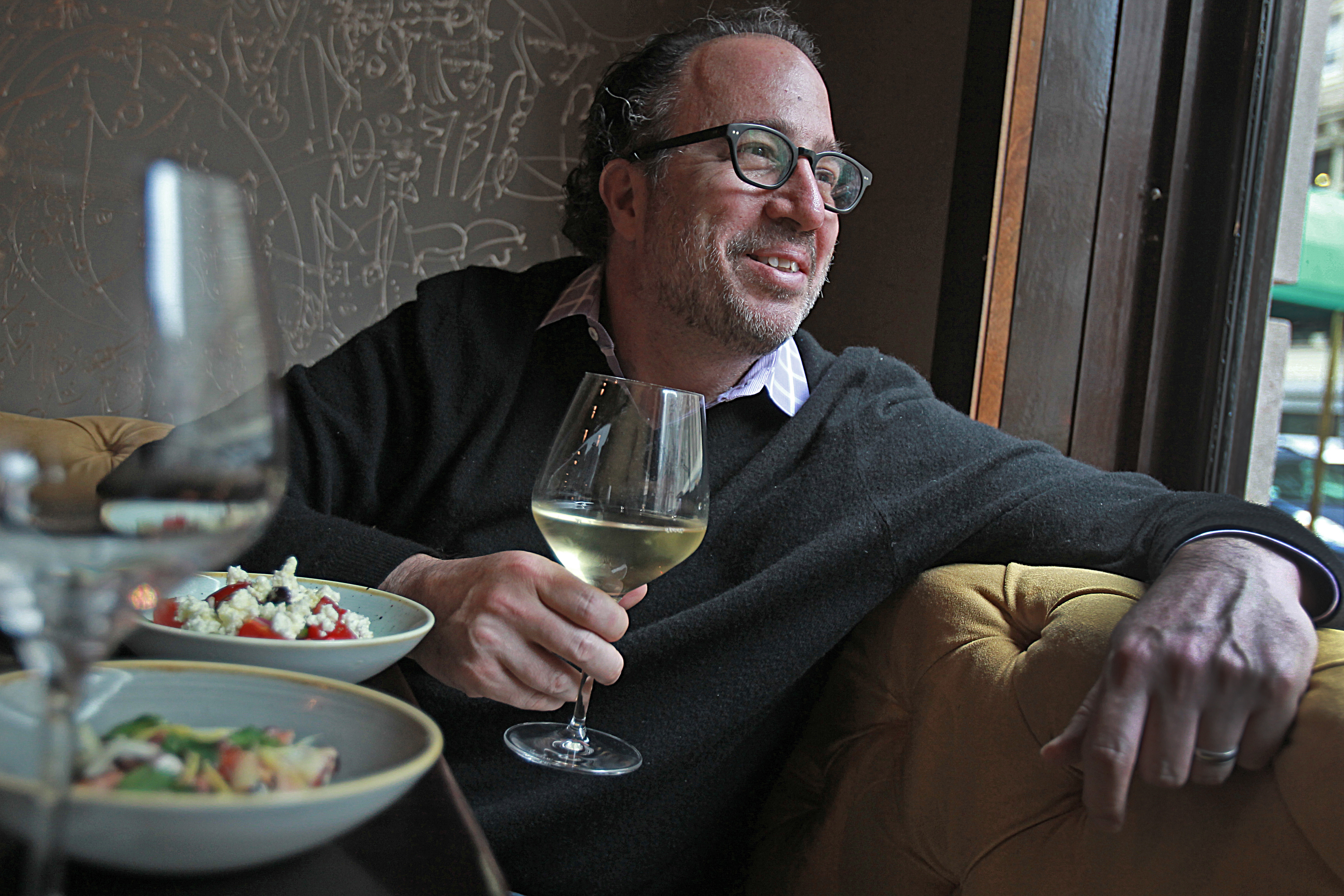 Michael Schlow in his restaurant Doretta Taverna & Raw Bar.