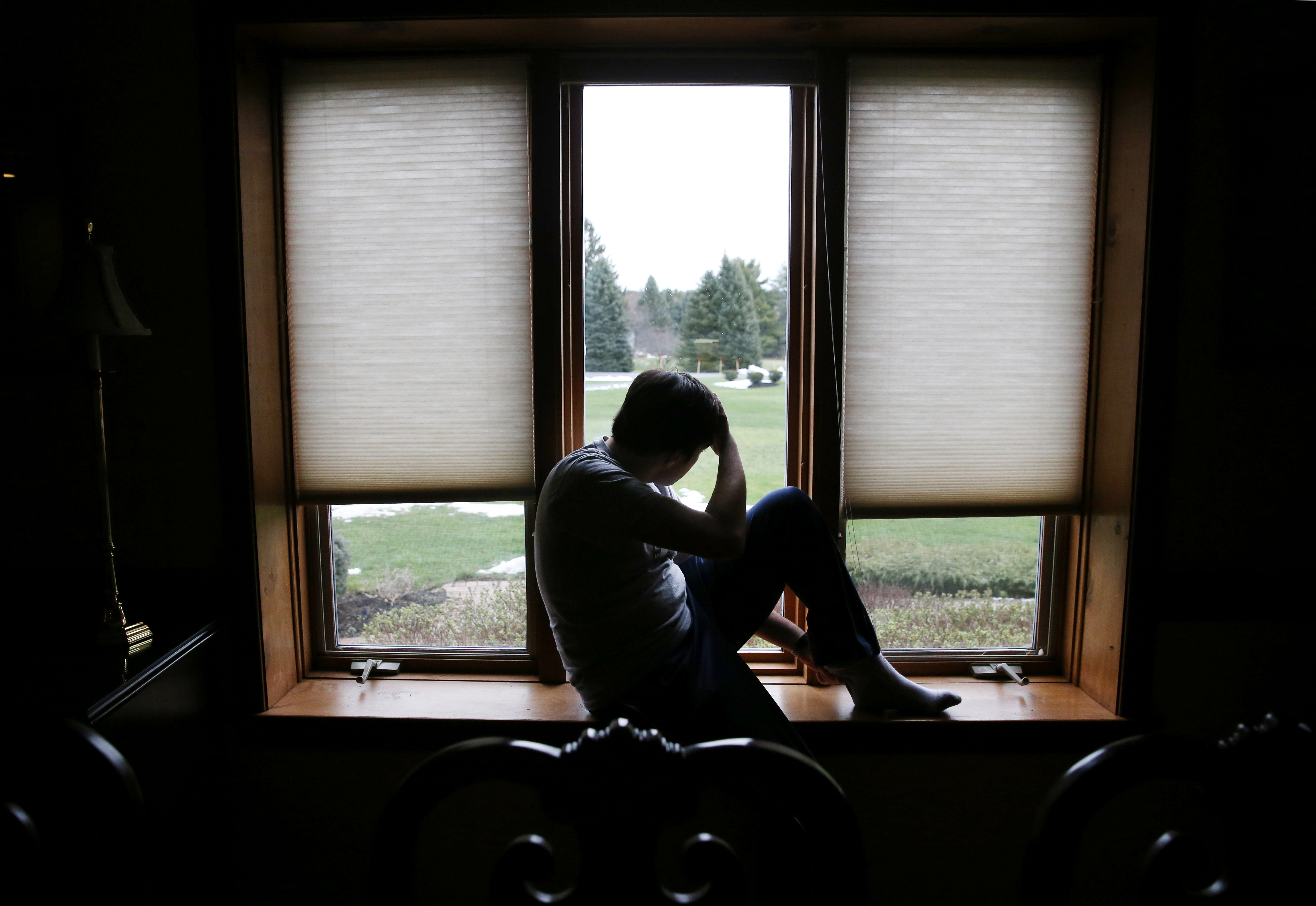 Cabral watched out the window while waiting for his mentor to arrive.