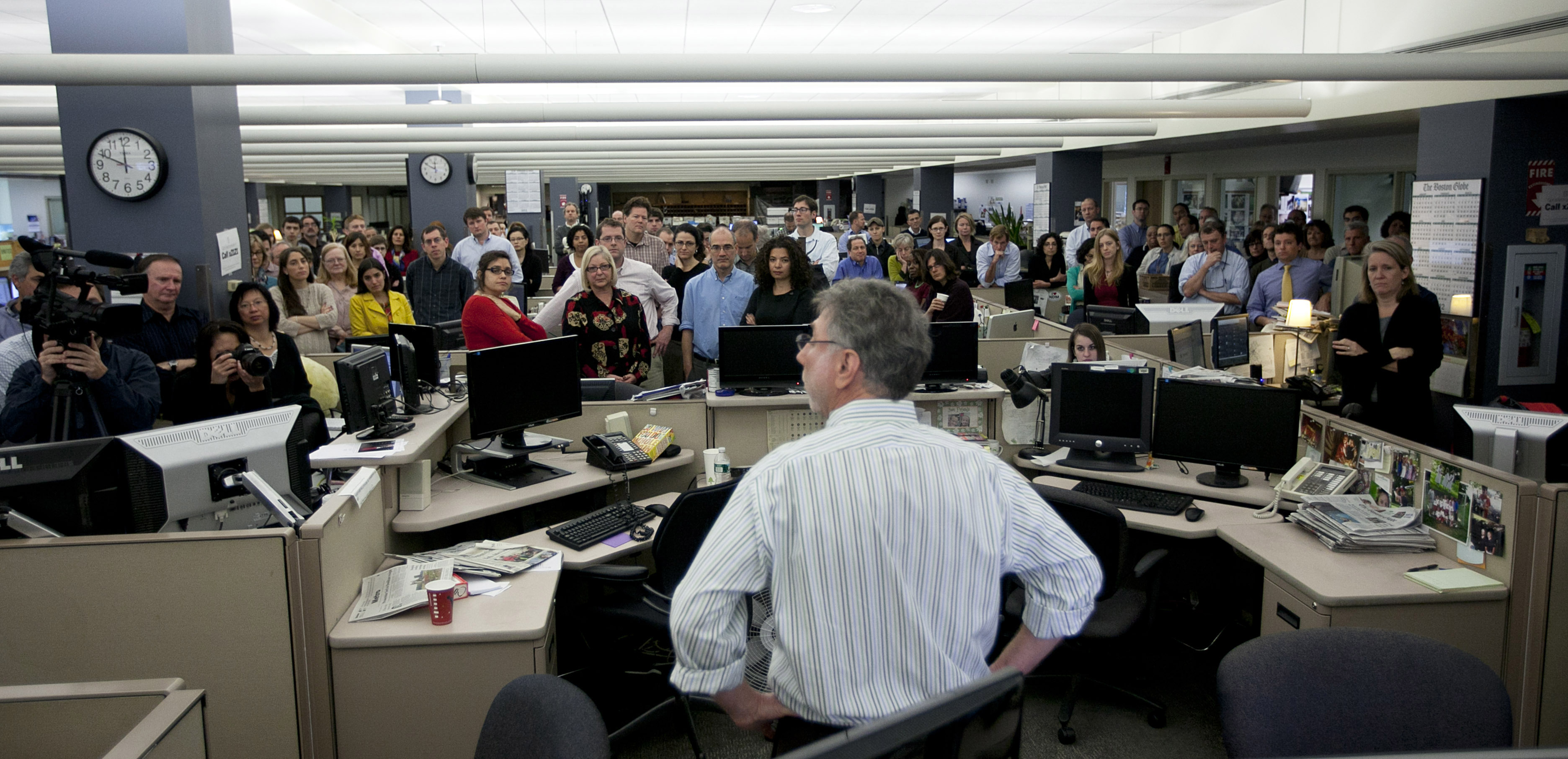 Globe editor Martin Baron told the staff Tuesday he is leaving for The Washington Post.