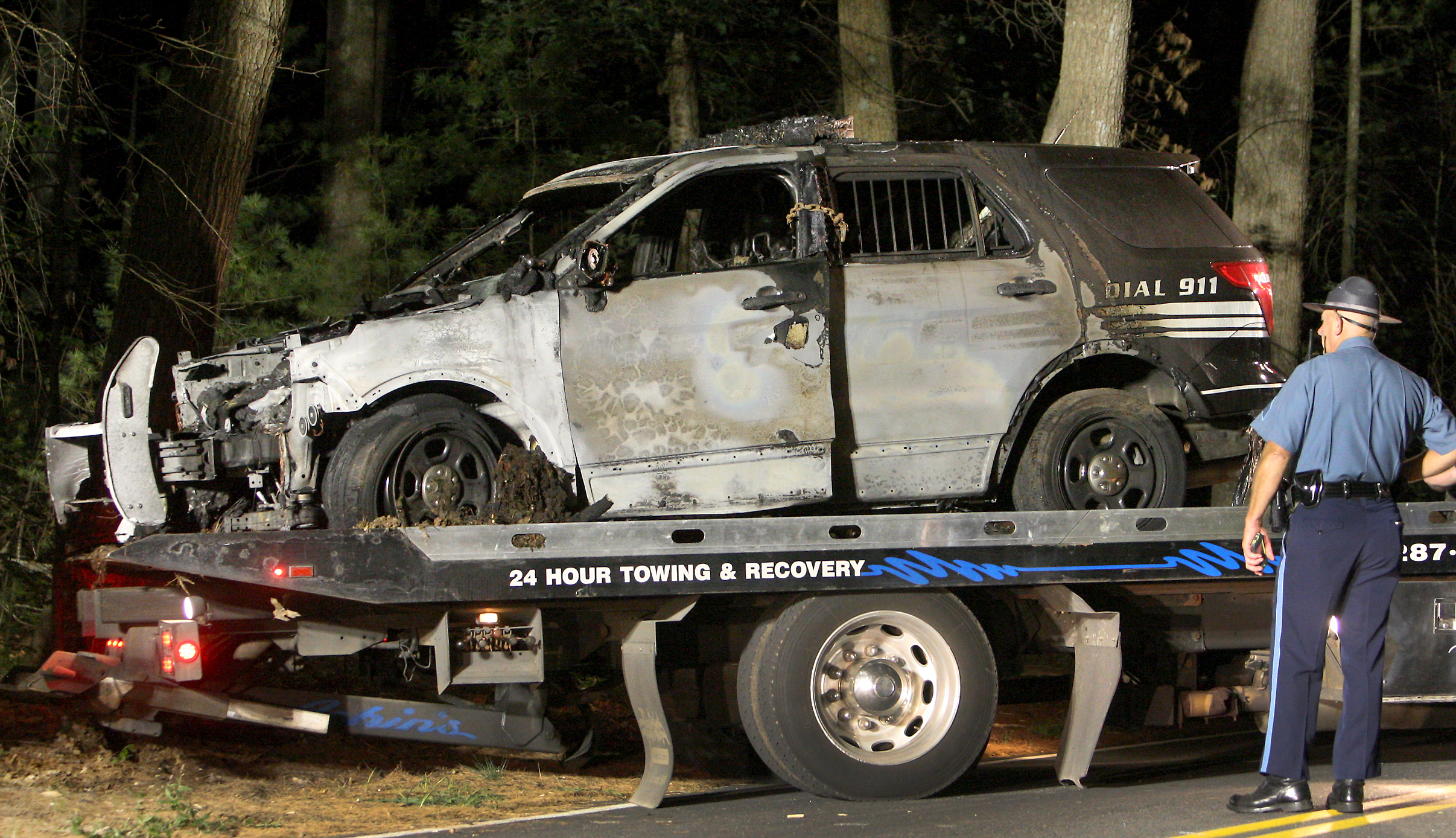 The cruiser driven by Johnson was reported as a total loss.