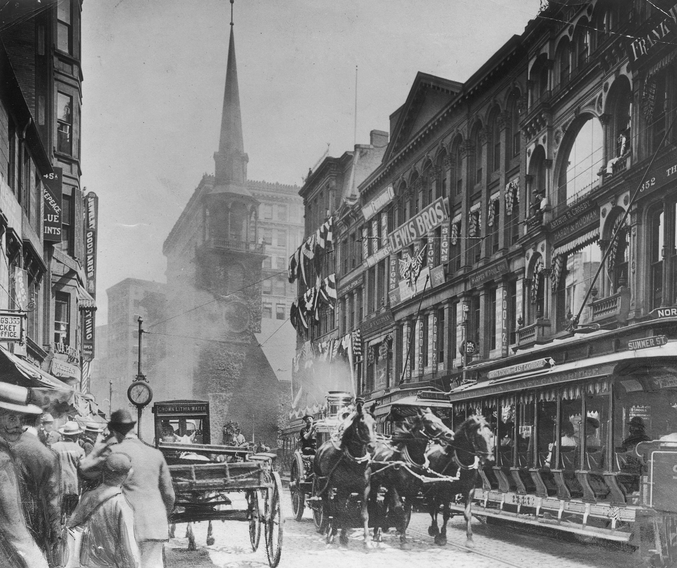 Washington Street in the early 1900s.