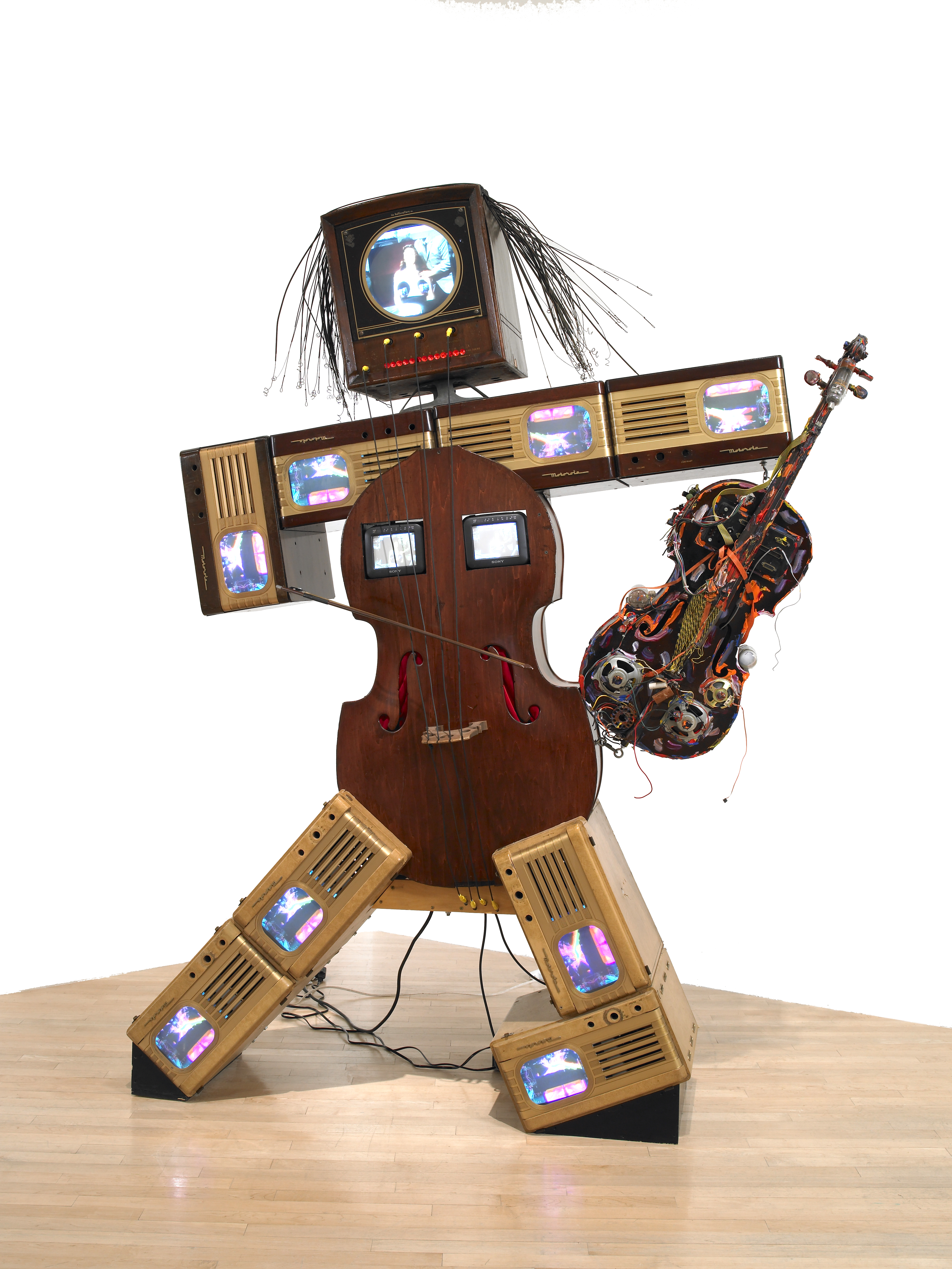 Nam June Paik’s “Charlotte Moorman II” is in “Before Projection.”