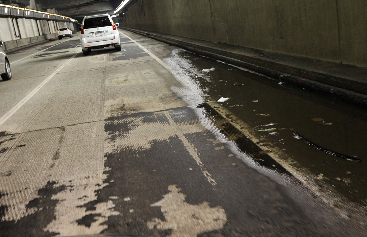 Instead of boasting mosaics, the tunnels are dark and dirty.