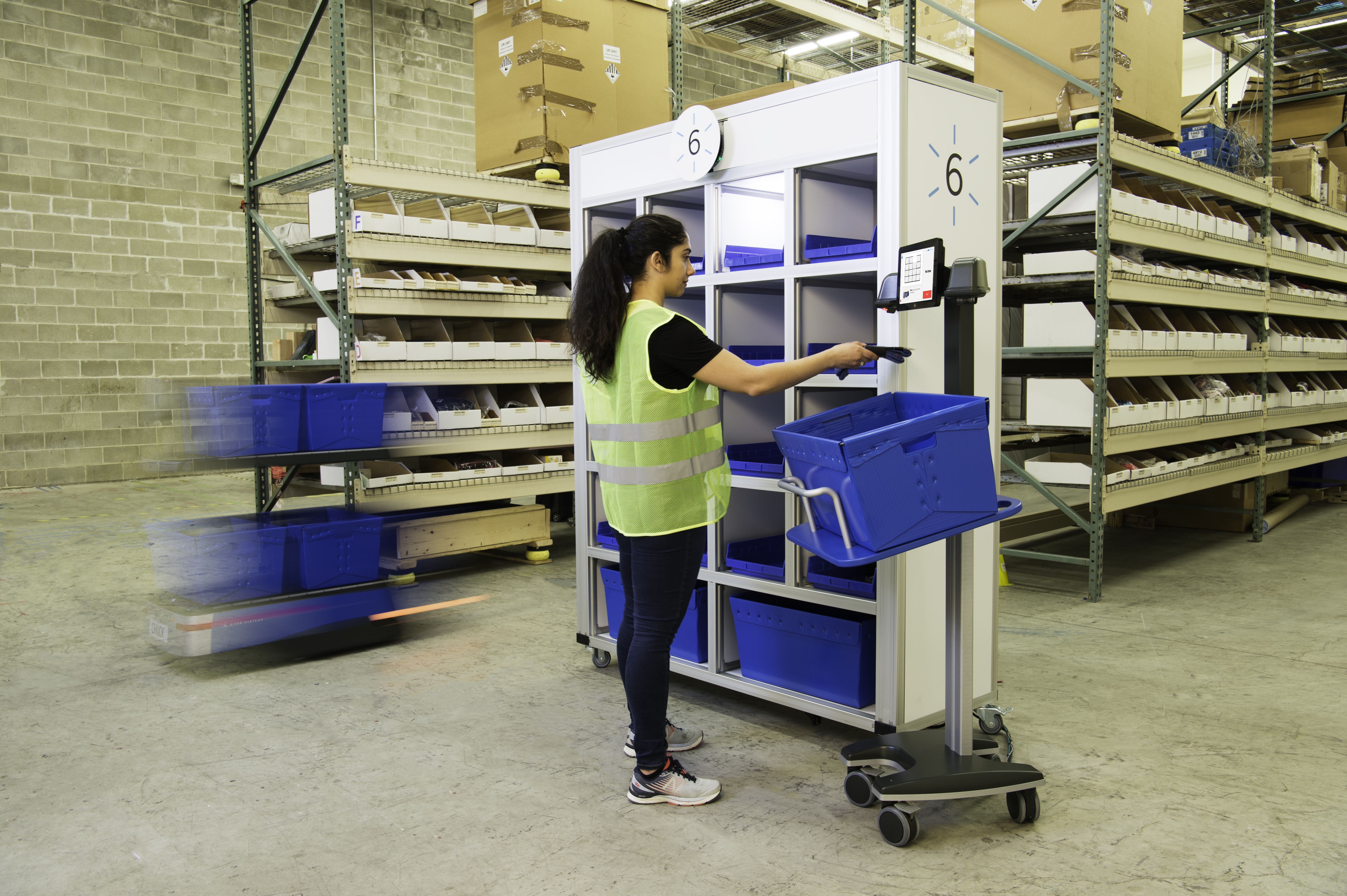 6 River Systems, a maker of warehouse robotics, that was acquired for $450 million in September.