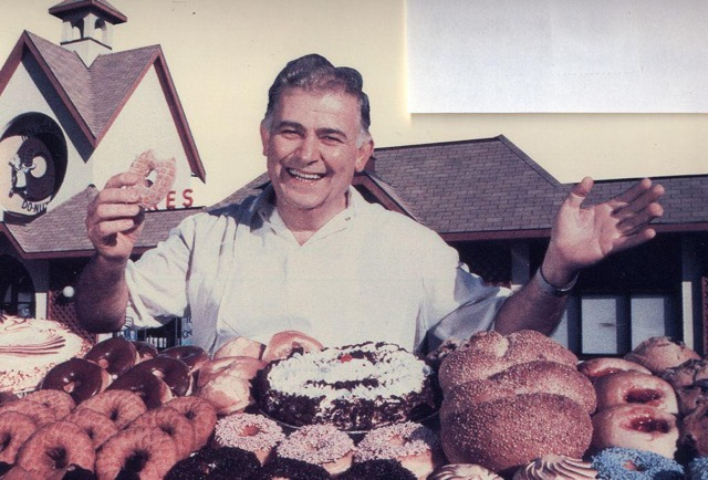 Peter Delios, former owner of Kane's Donuts, in 1980.