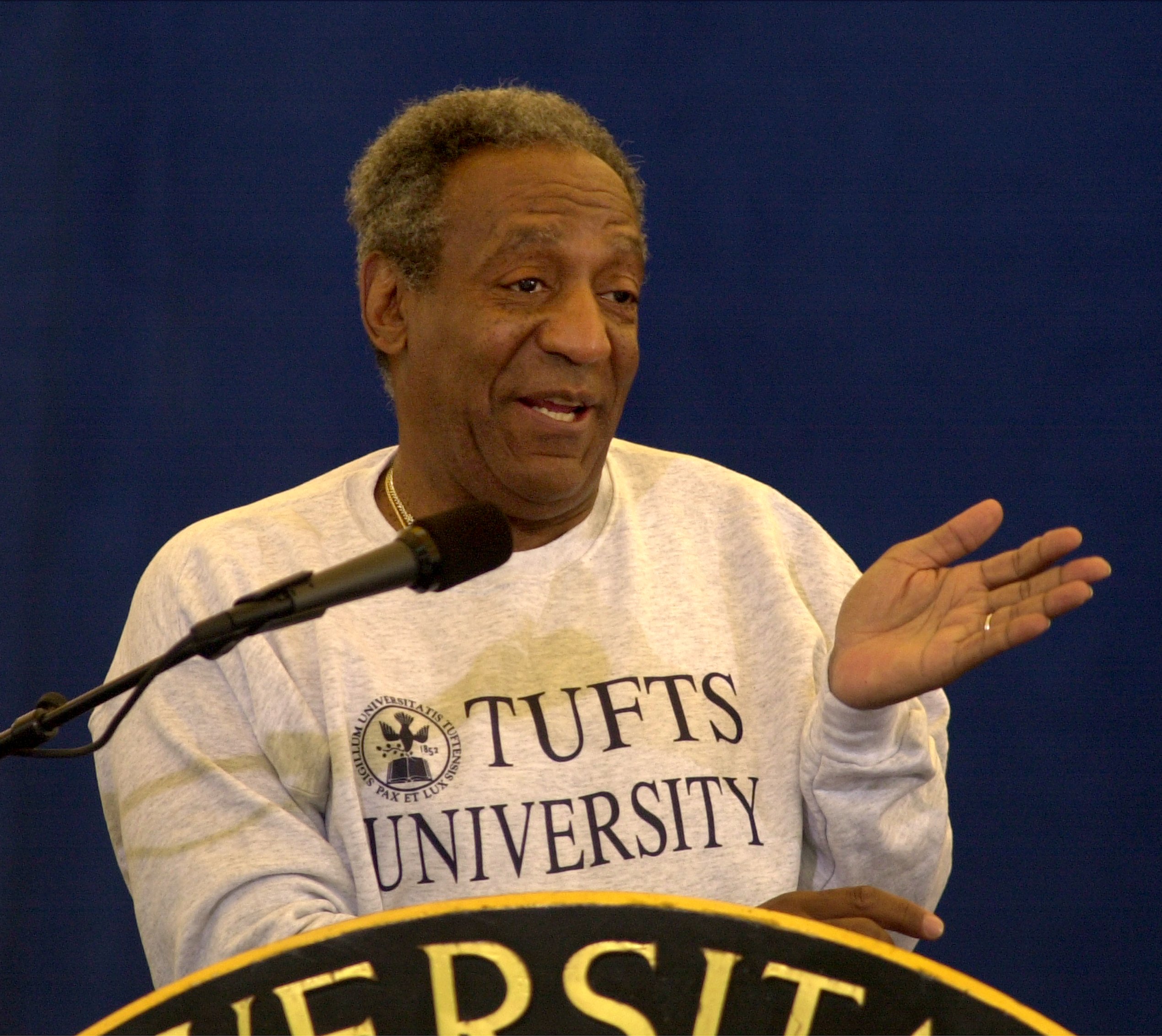 Bill Cosby was the commencement speaker at Tufts University and recipient of an honorary degree in 2000.