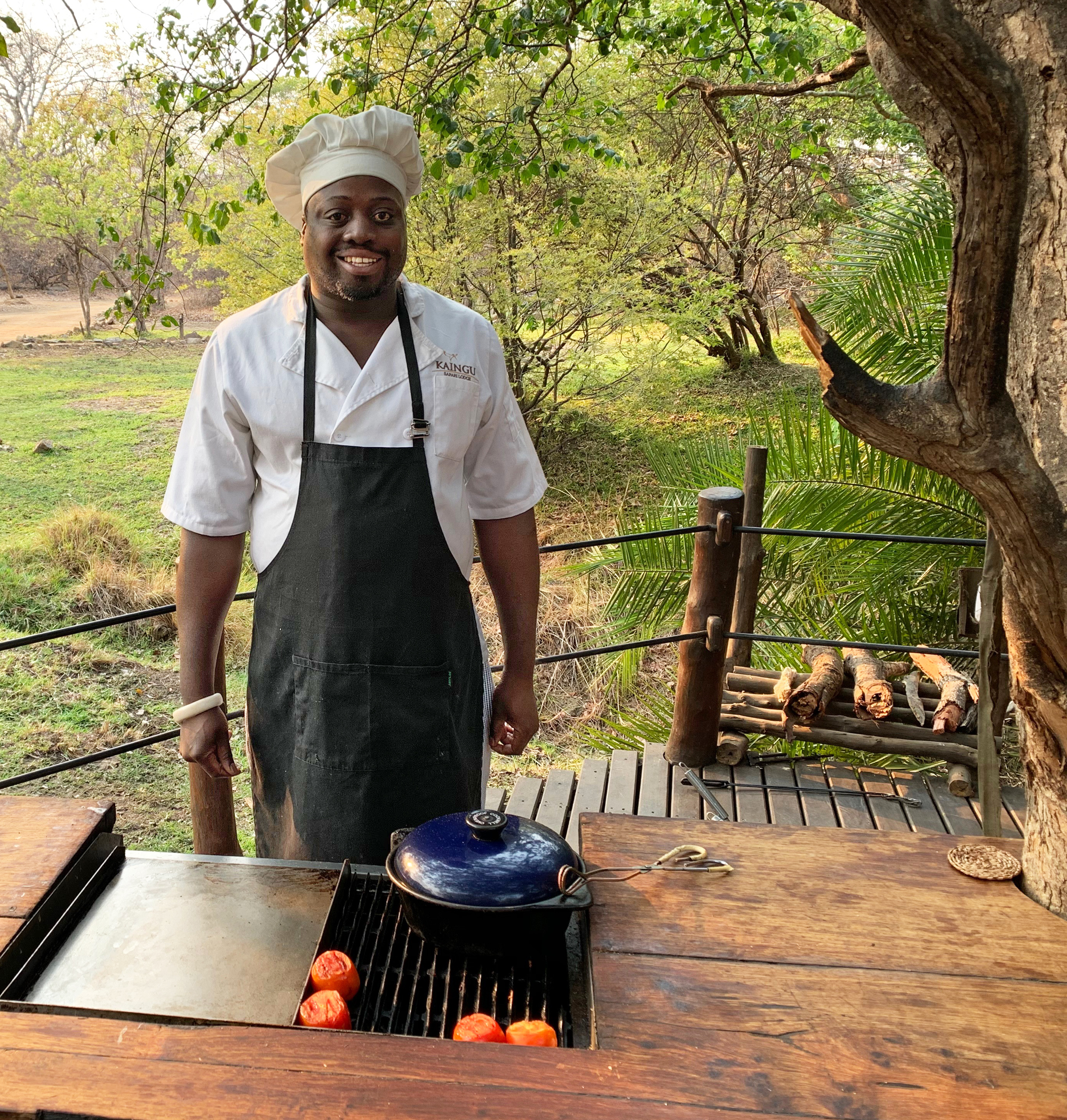 Wina, one of two outstanding chefs at the Kaingu Lodge.